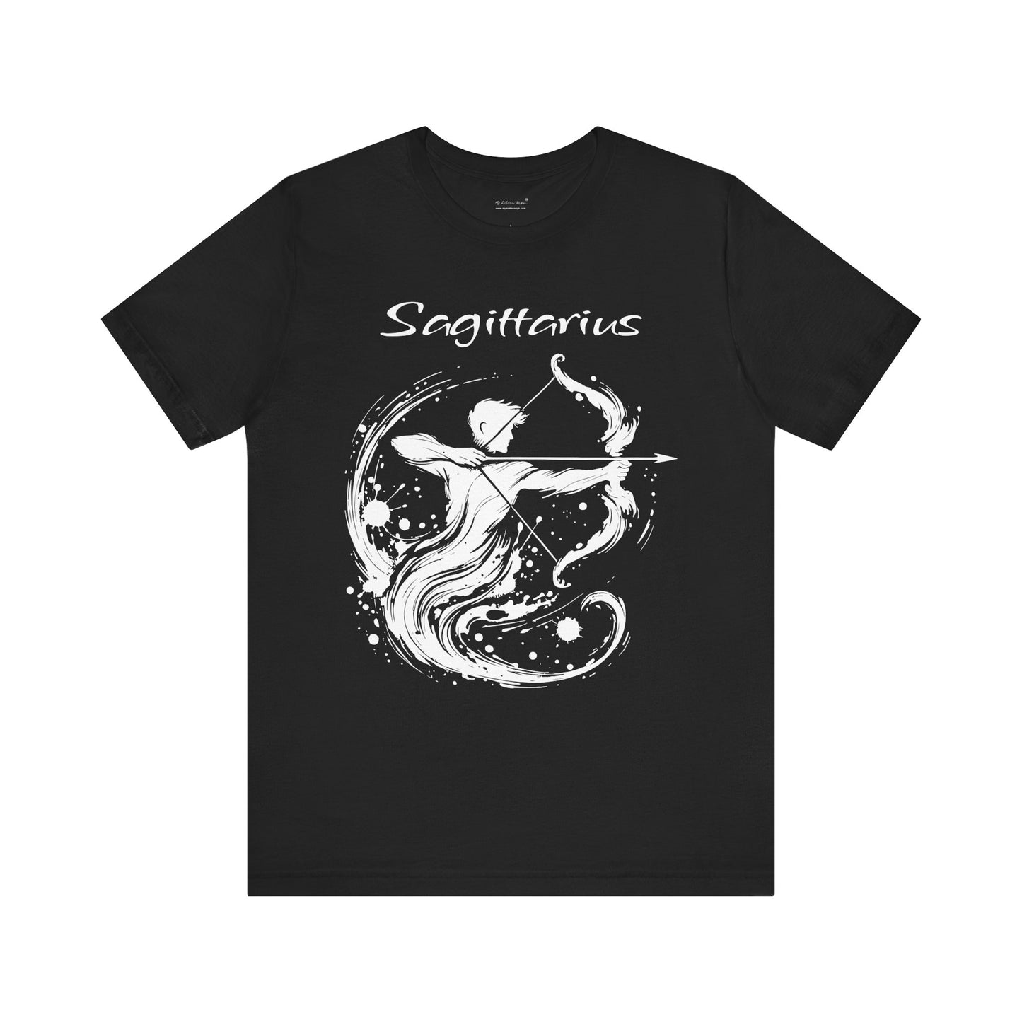 Sagittarius White Splash Unisex T-Shirt
