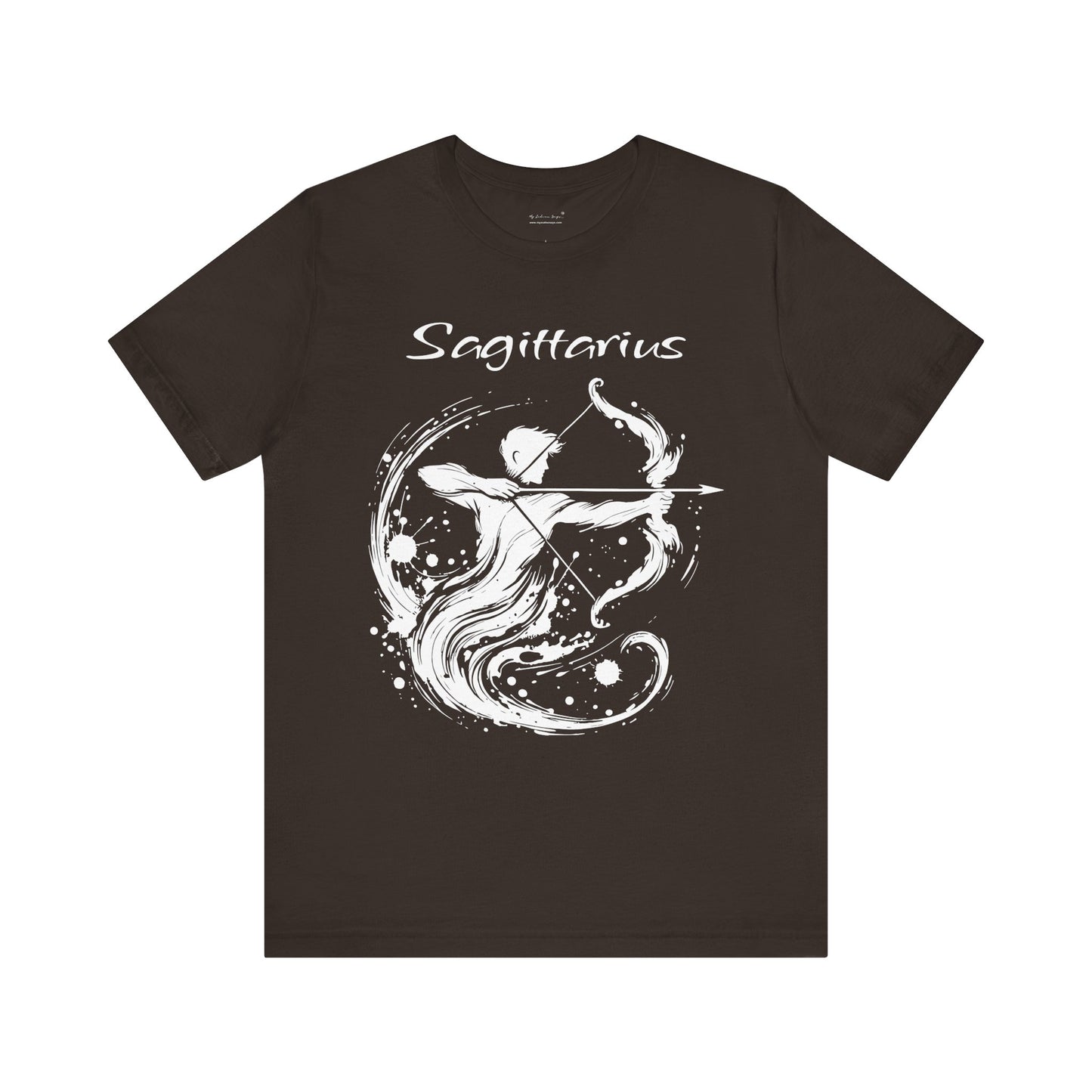Sagittarius White Splash Unisex T-Shirt