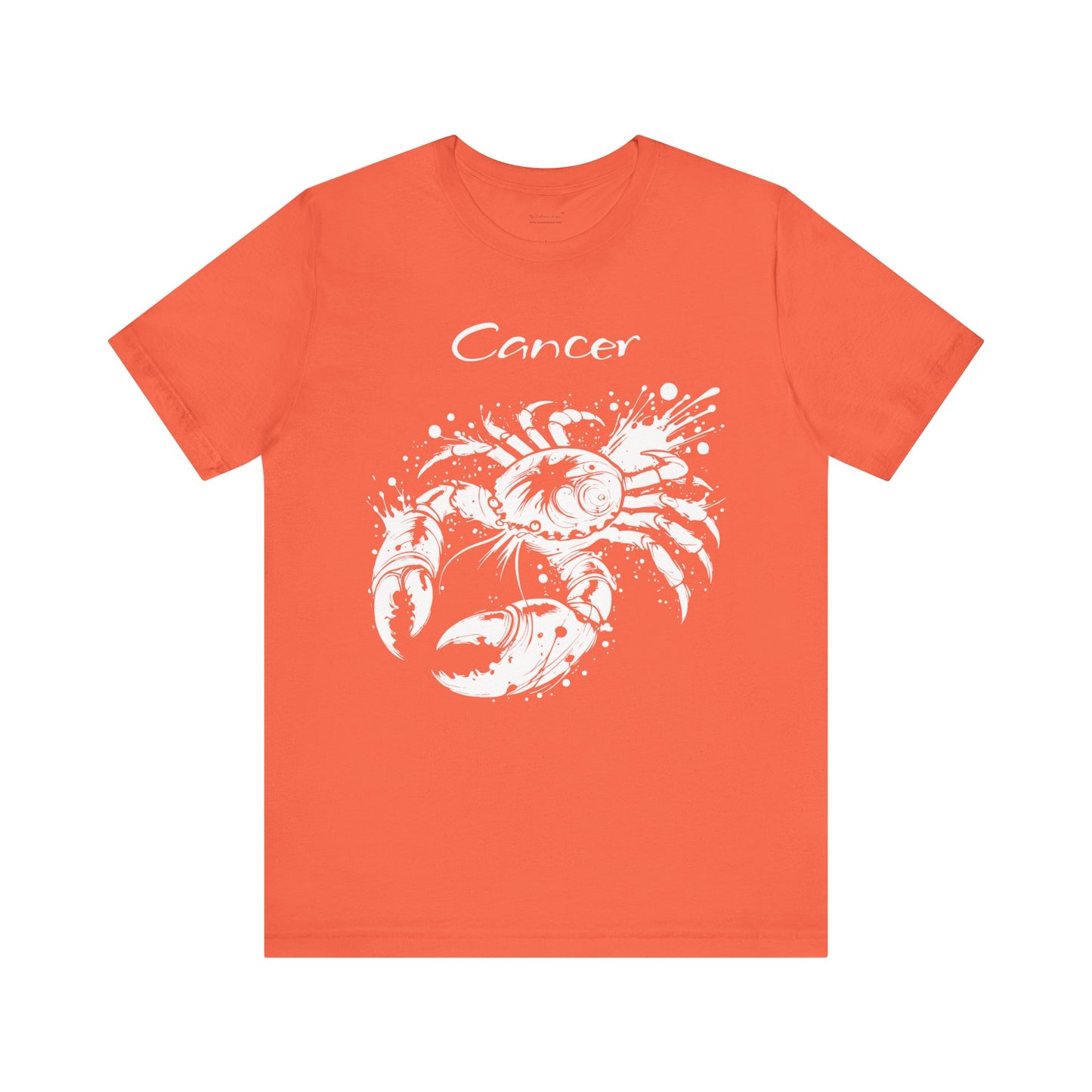 Cancer White Splash Unisex T-Shirt