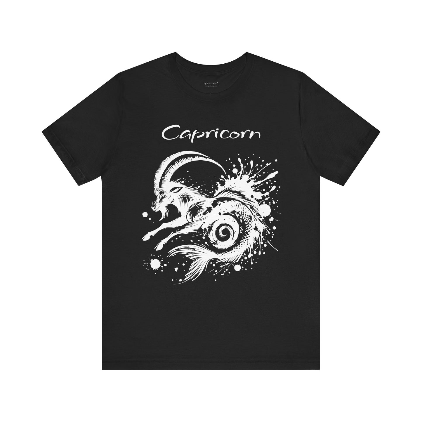 Capricorn White Splash Unisex T-Shirt