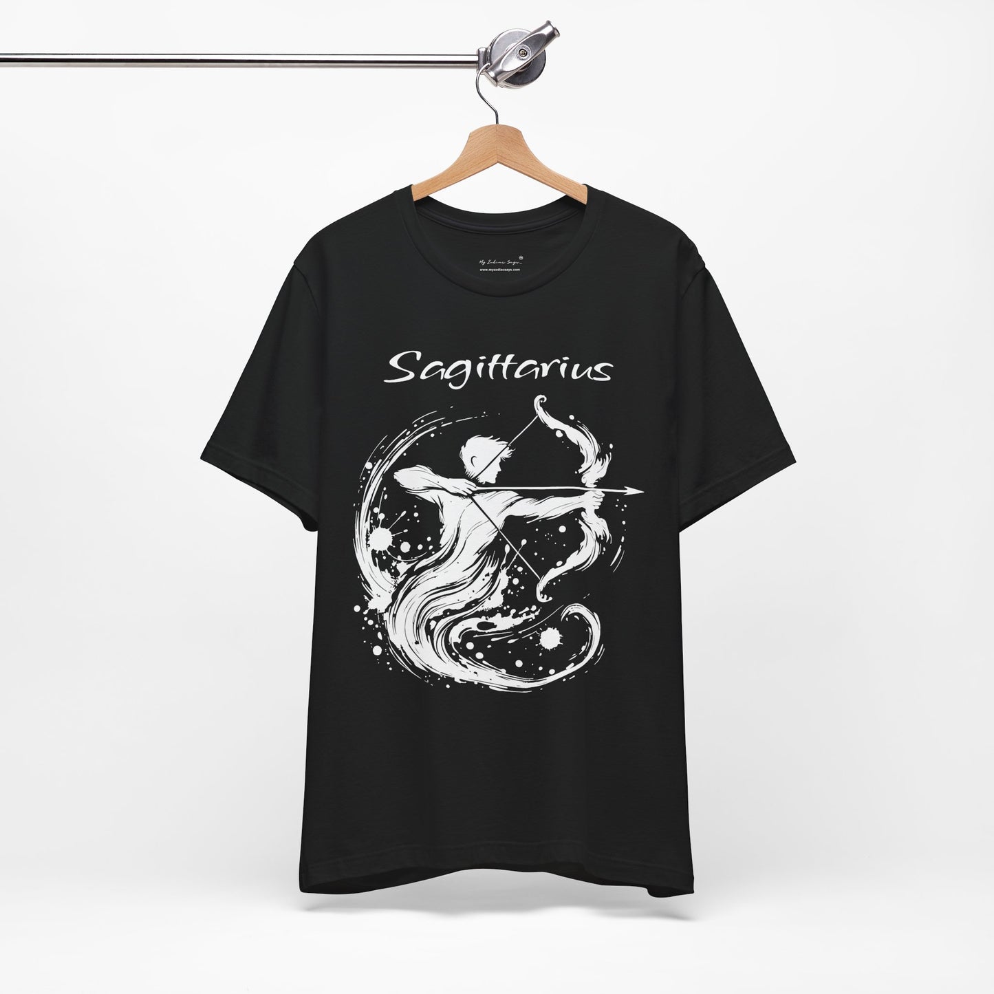 Sagittarius White Splash Unisex T-Shirt