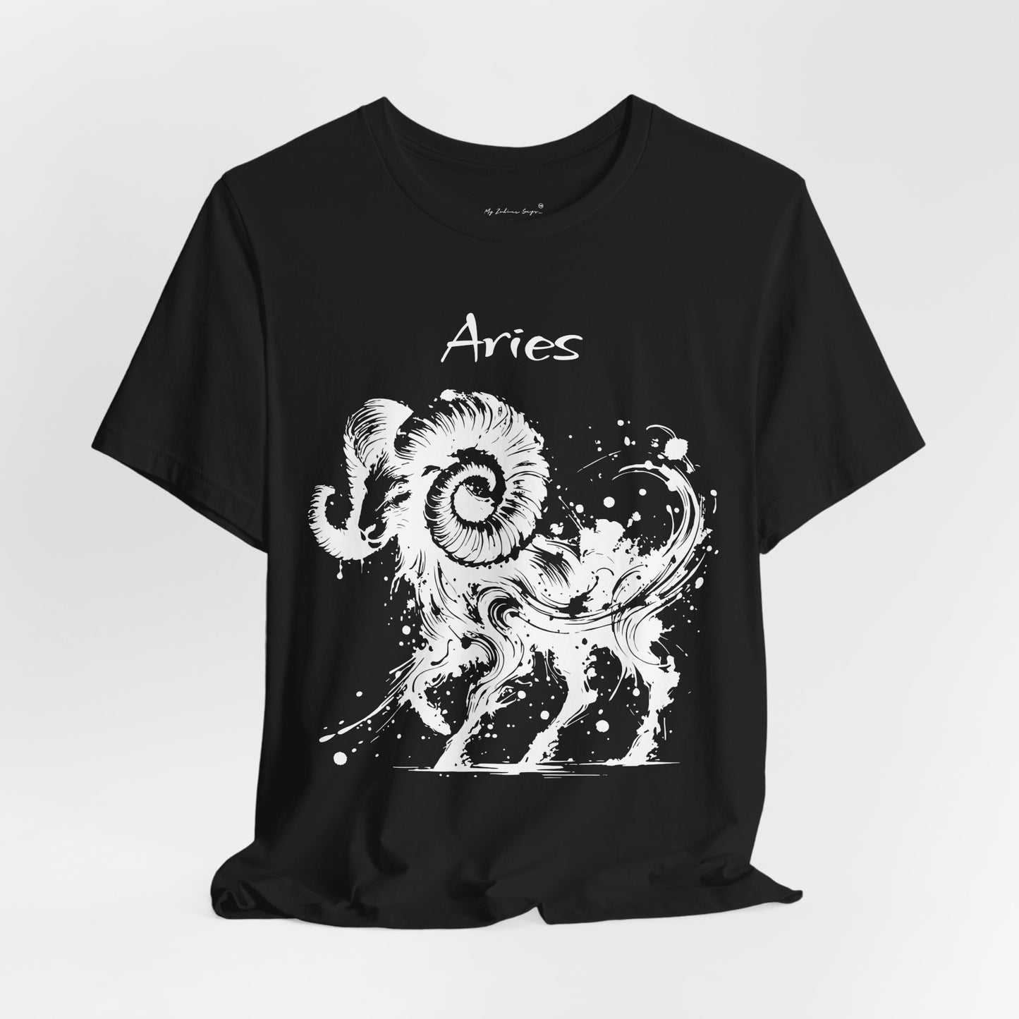 Aries White Splash Unisex T-Shirt