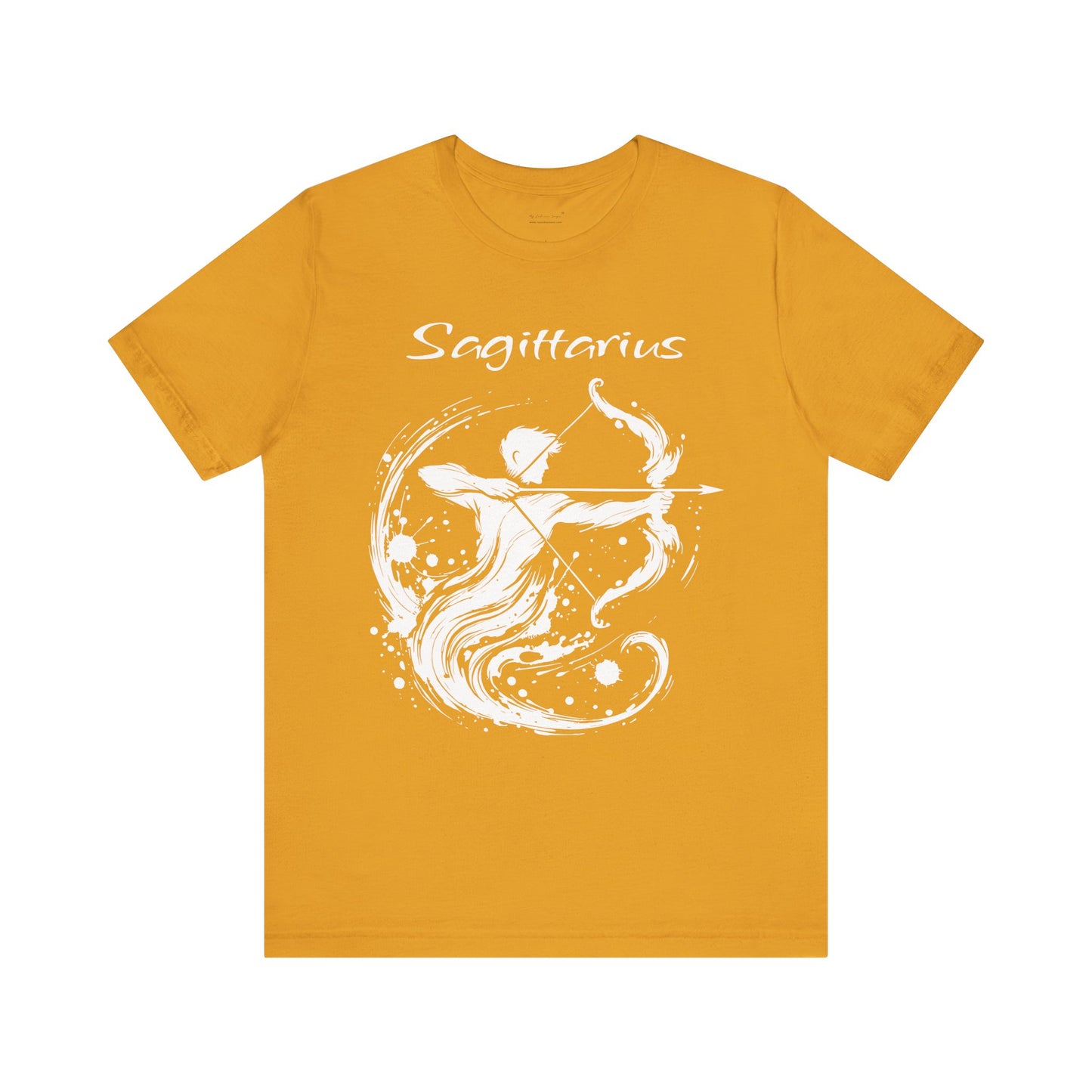 Sagittarius White Splash Unisex T-Shirt