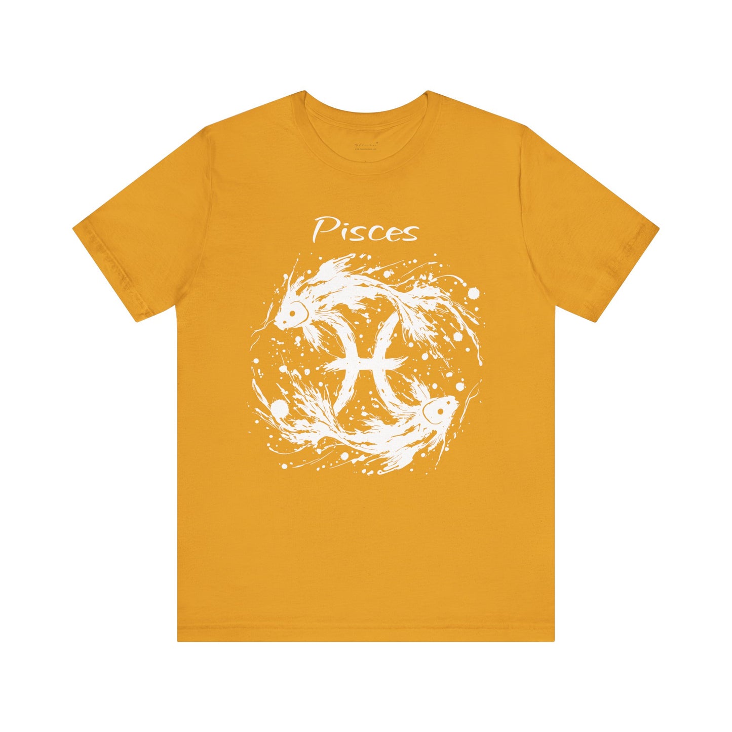 Pisces White Splash Unisex T-Shirt
