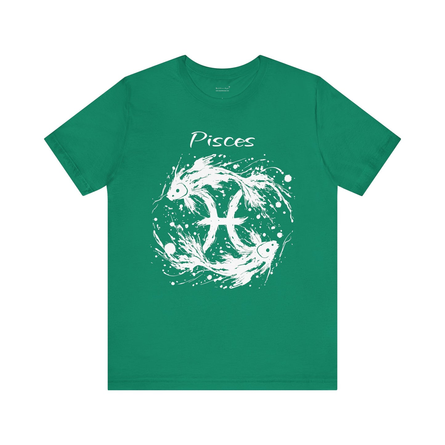 Pisces White Splash Unisex T-Shirt