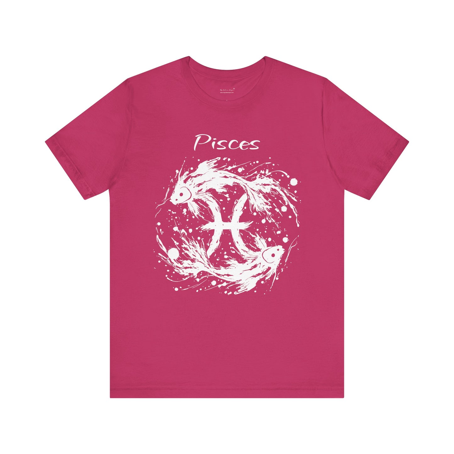 Pisces White Splash Unisex T-Shirt