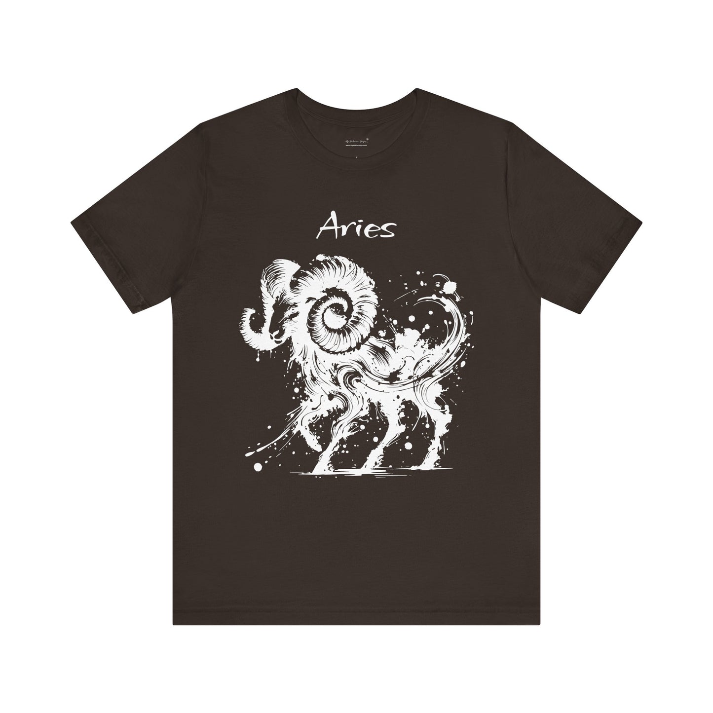 Aries White Splash Unisex T-Shirt