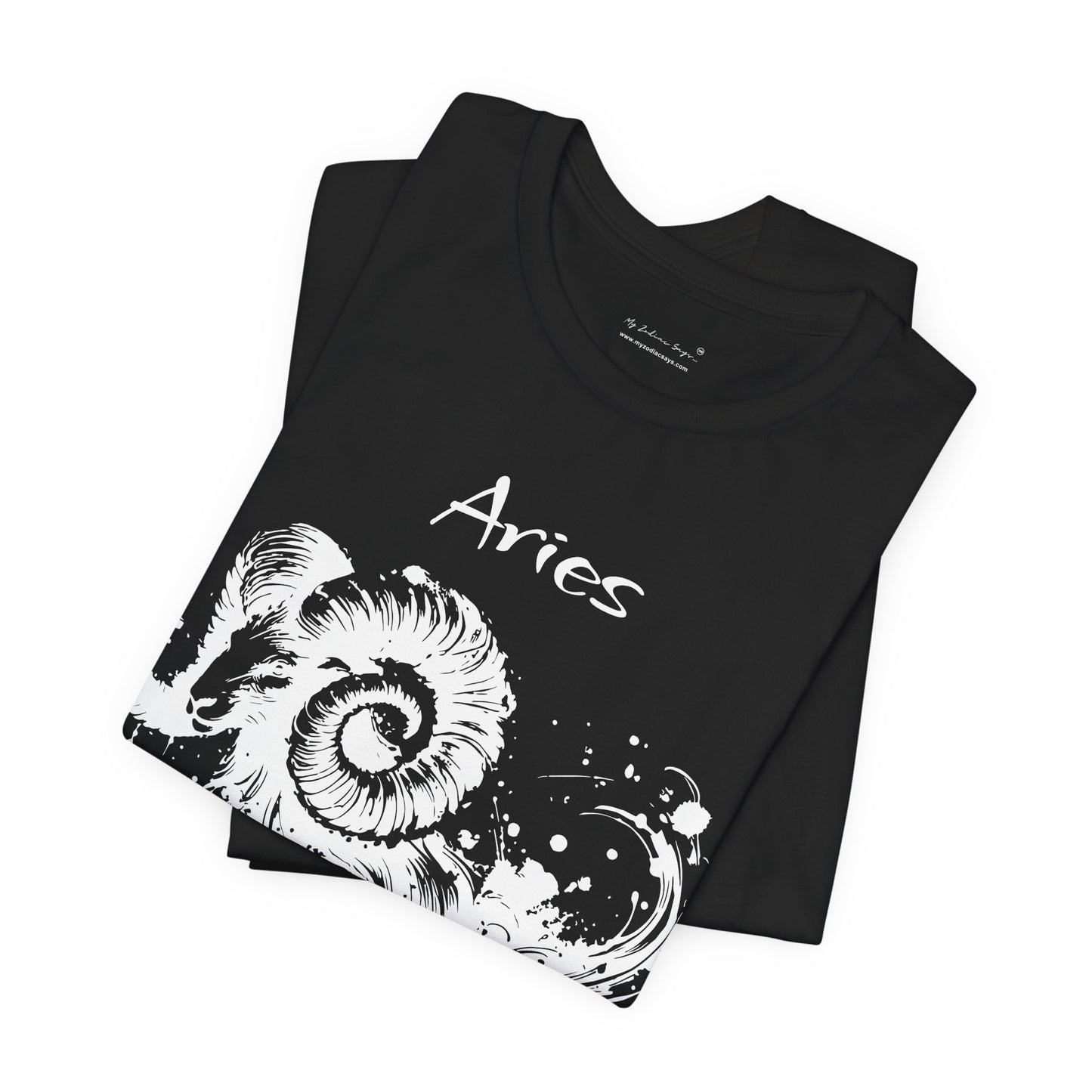Aries White Splash Unisex T-Shirt