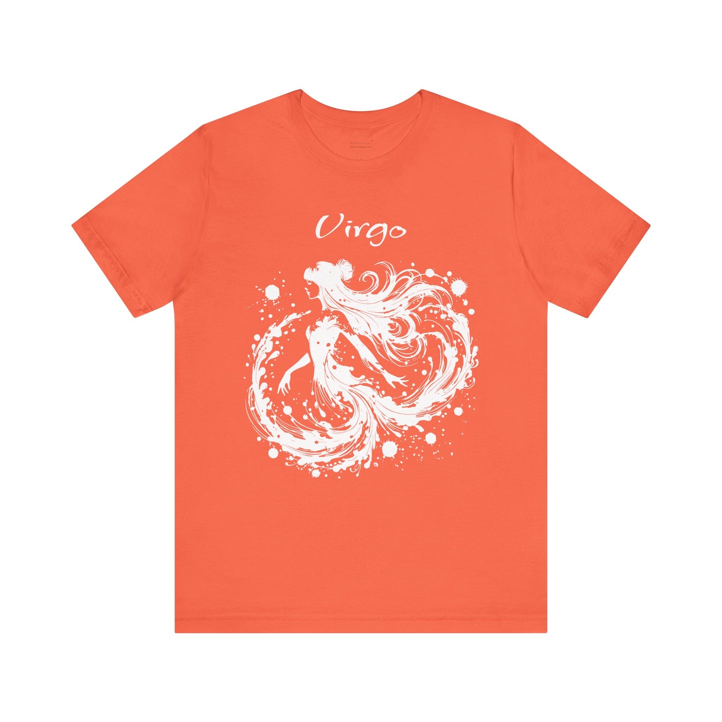 Virgo White Splash Unisex T-Shirt