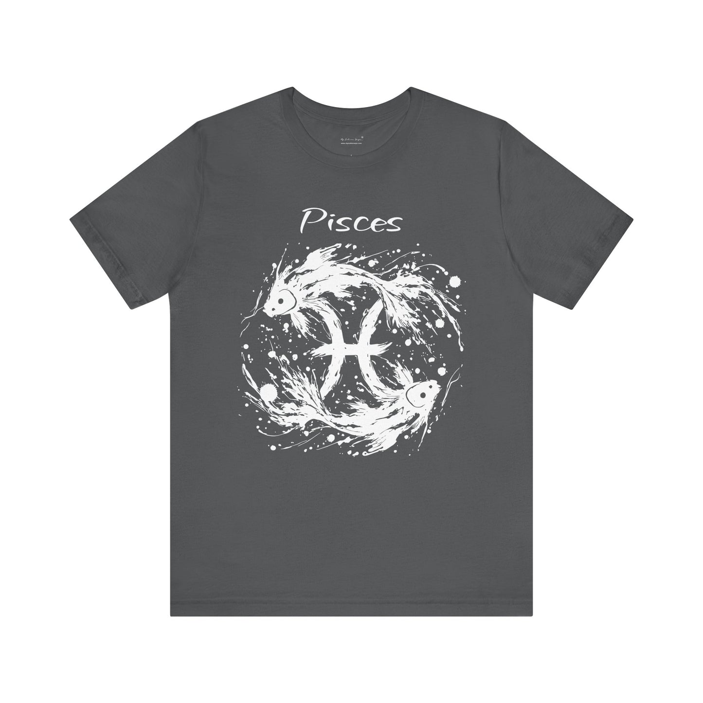 Pisces White Splash Unisex T-Shirt