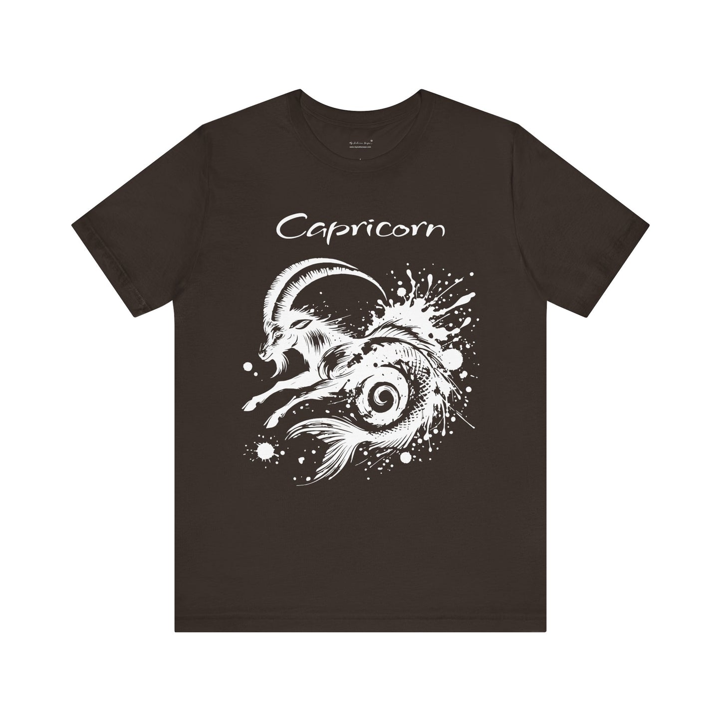Capricorn White Splash Unisex T-Shirt