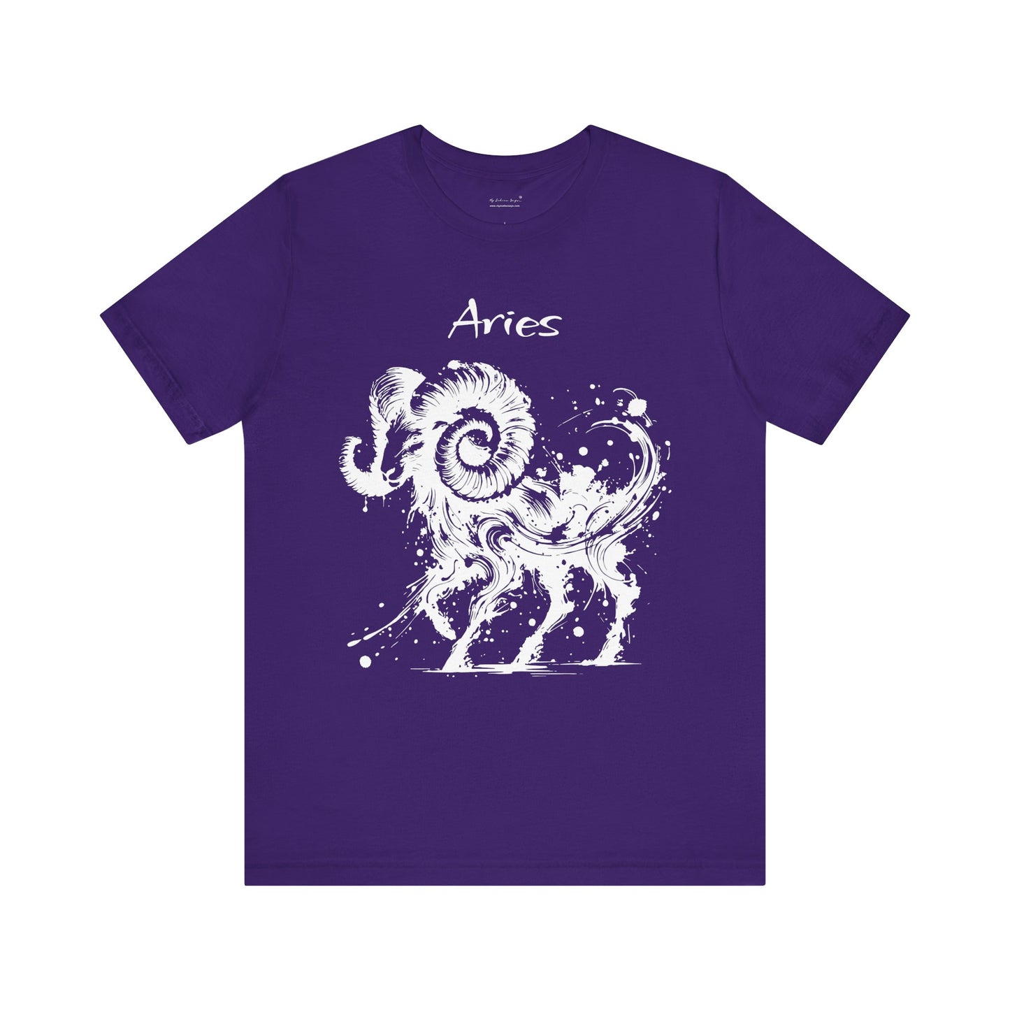 Aries White Splash Unisex T-Shirt