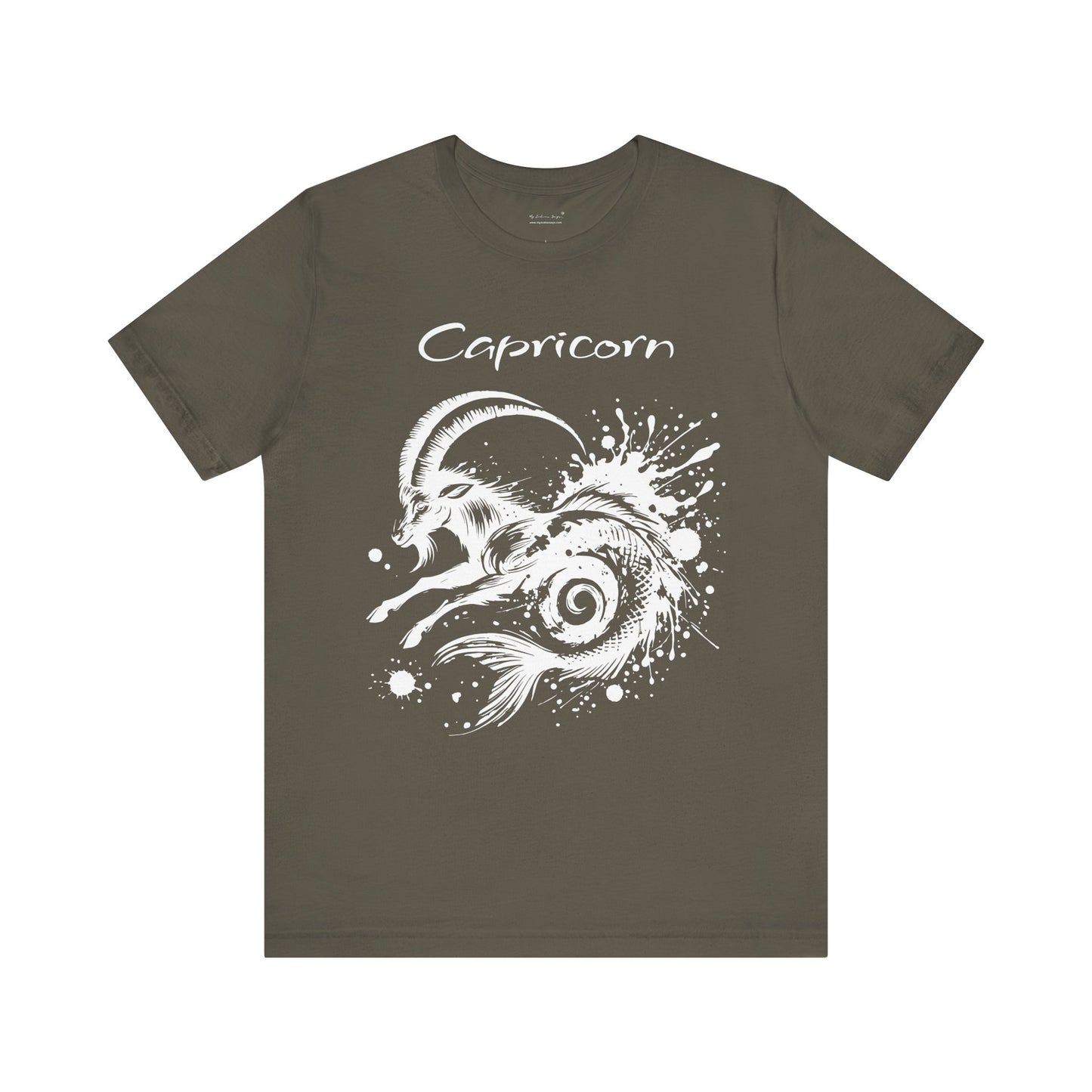 Capricorn White Splash Unisex T-Shirt