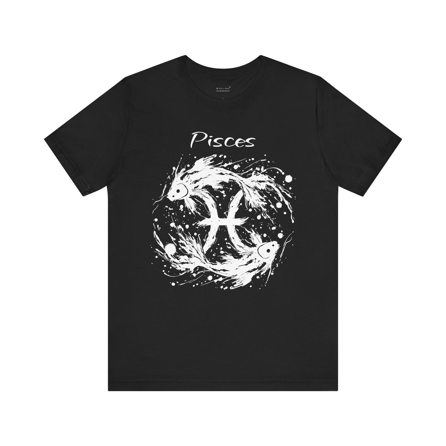 Pisces White Splash Unisex T-Shirt