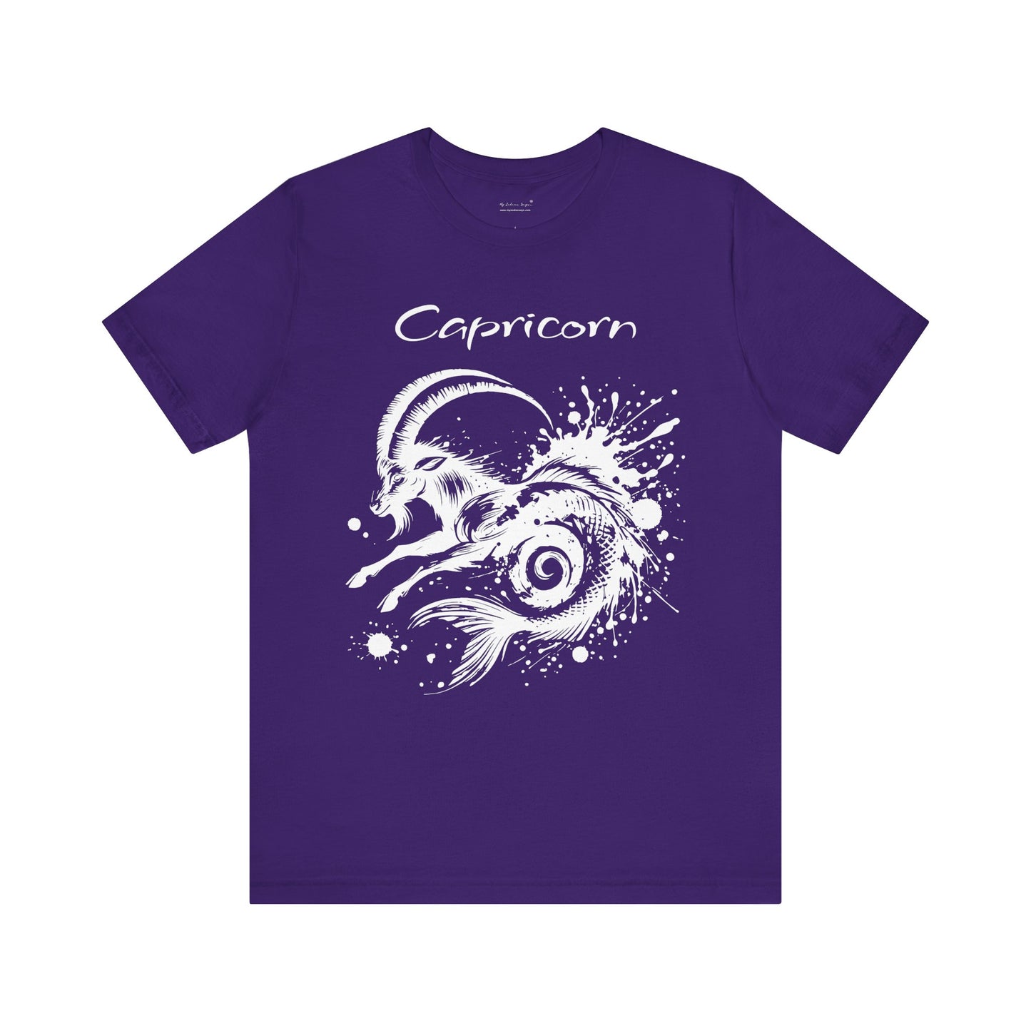 Capricorn White Splash Unisex T-Shirt