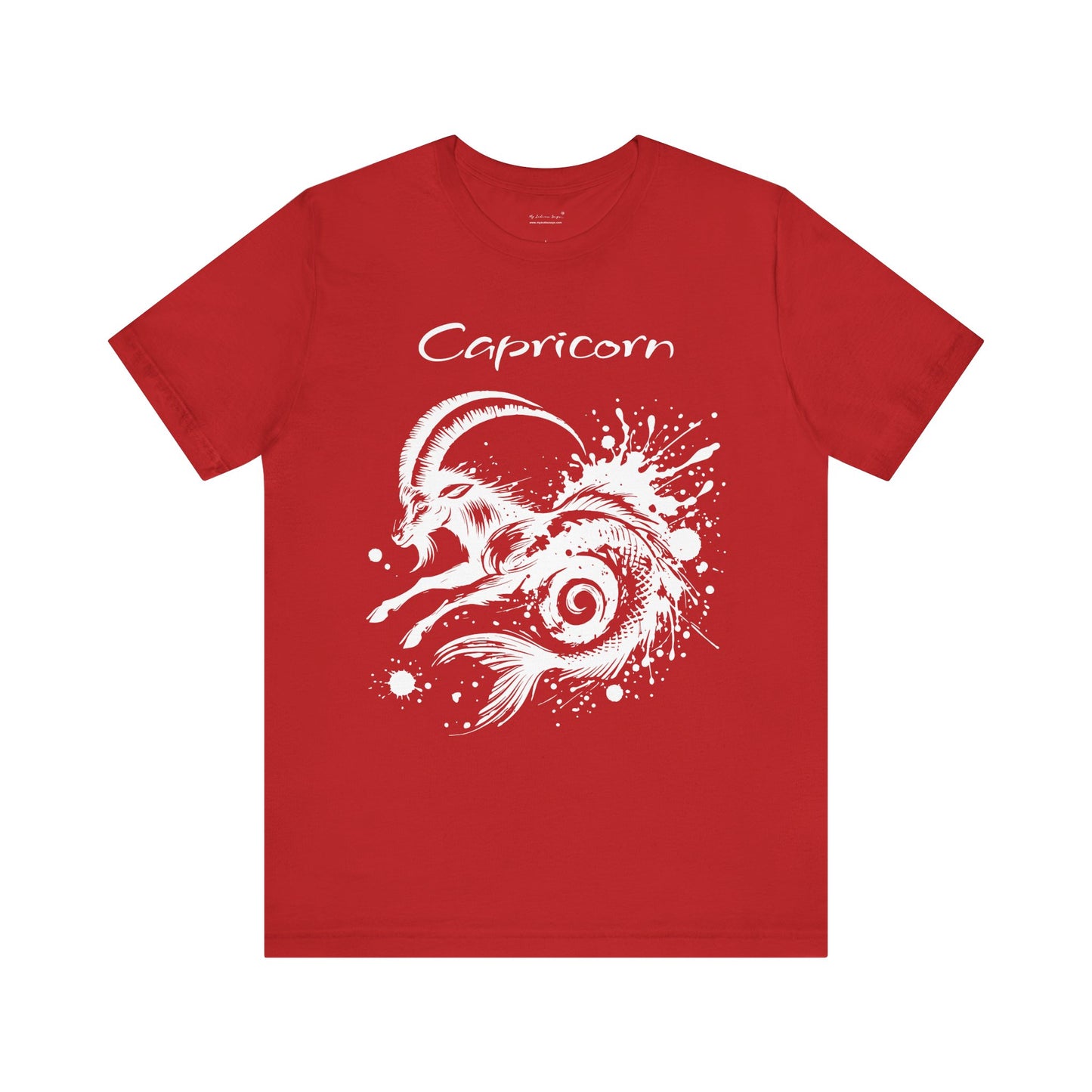 Capricorn White Splash Unisex T-Shirt