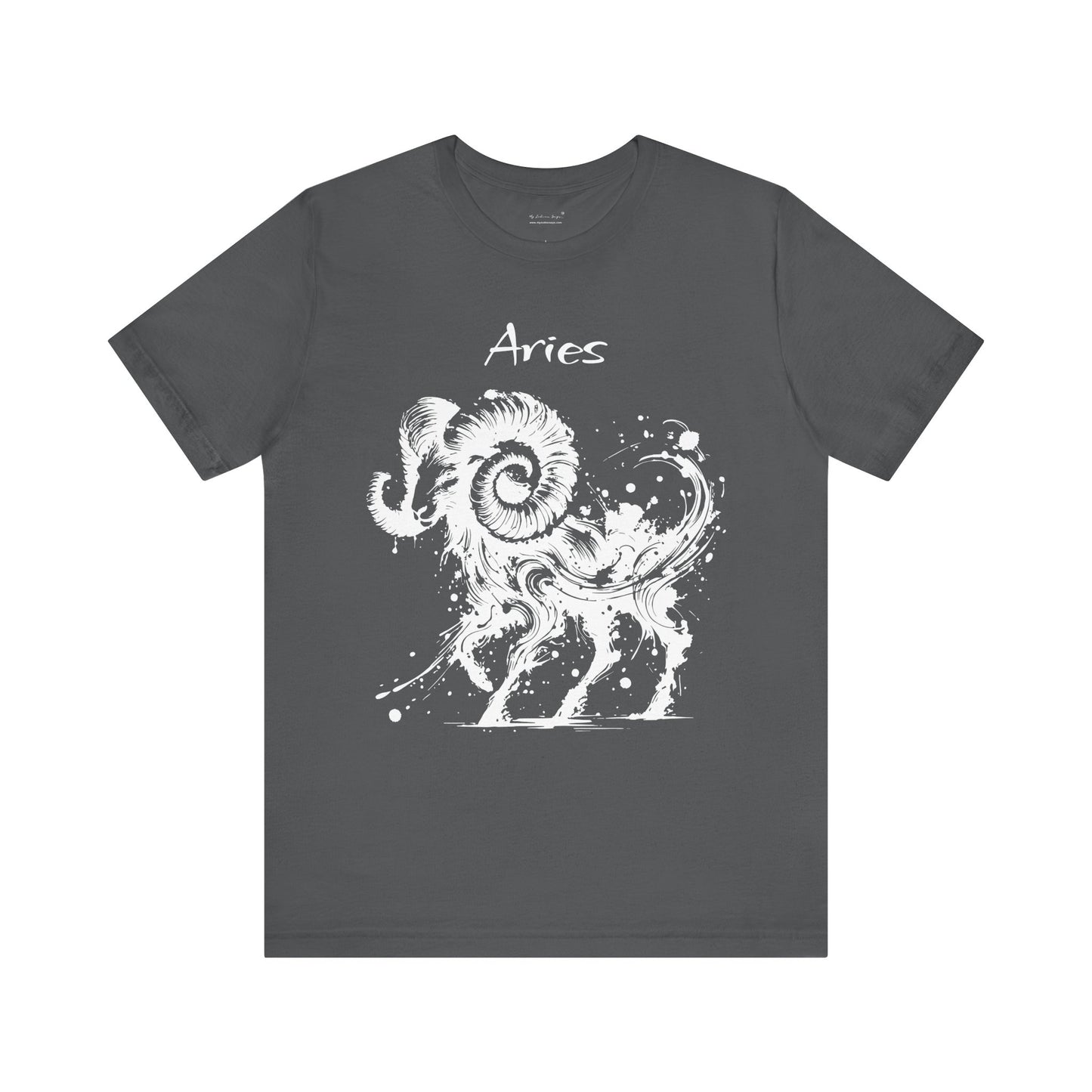 Aries White Splash Unisex T-Shirt