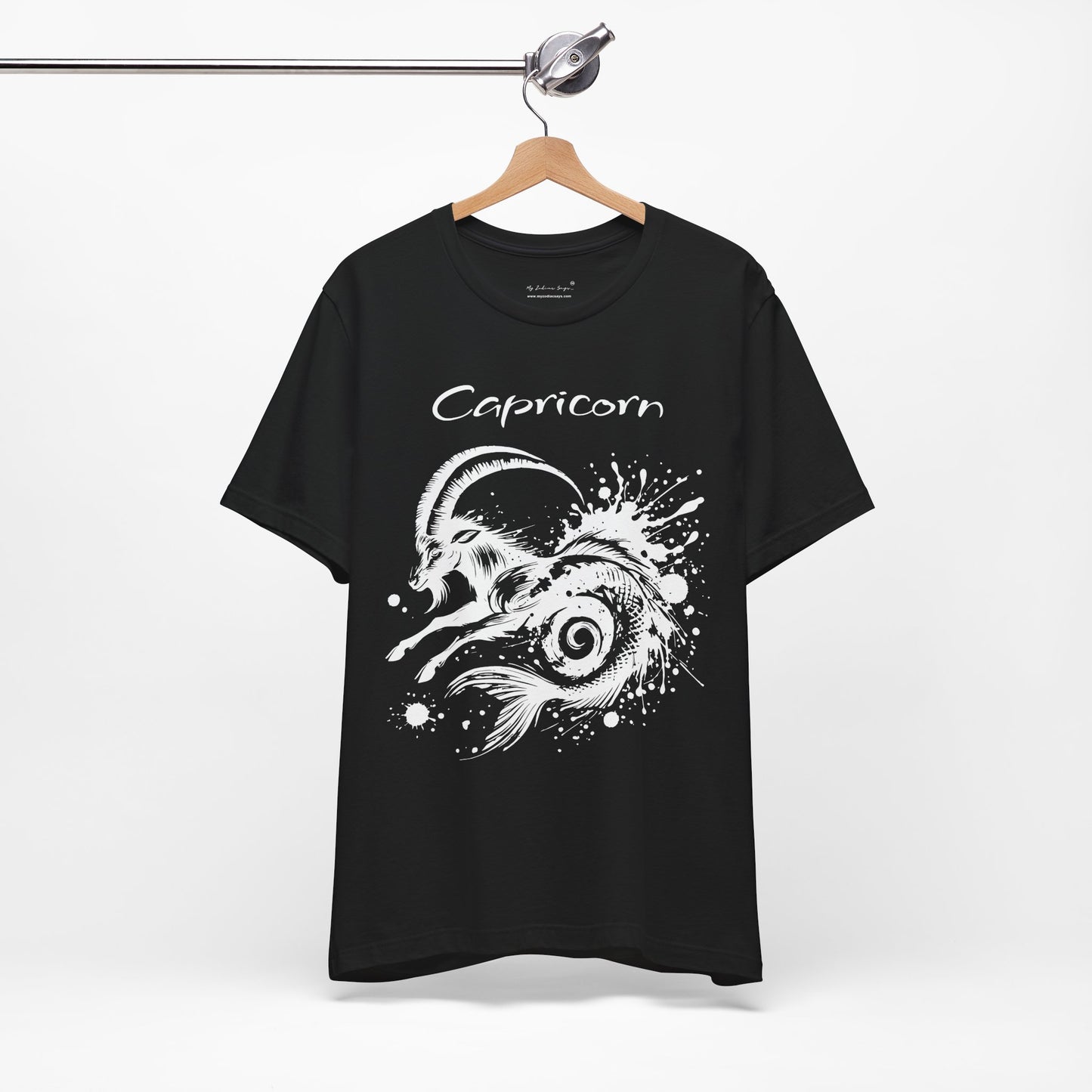 Capricorn White Splash Unisex T-Shirt