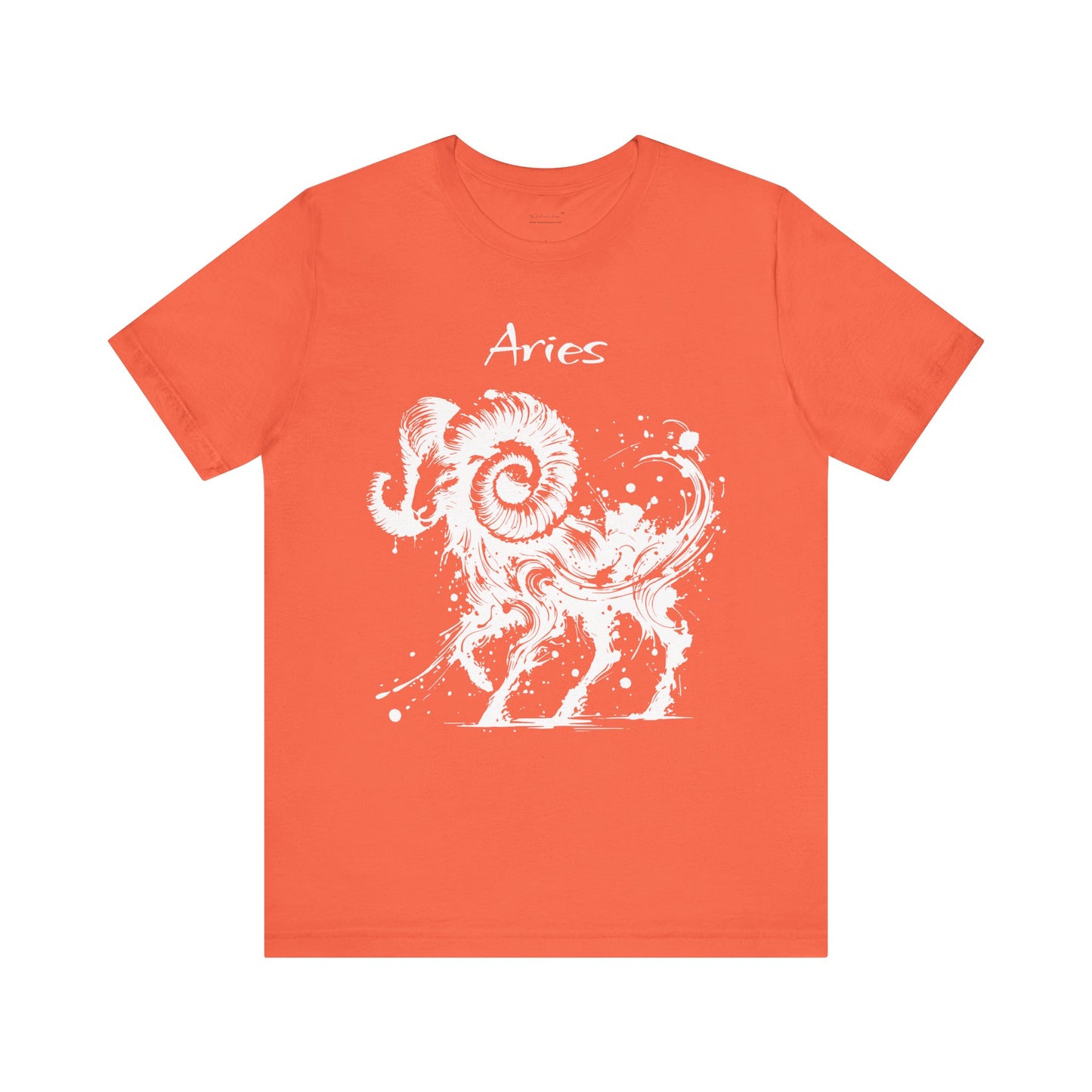 Aries White Splash Unisex T-Shirt