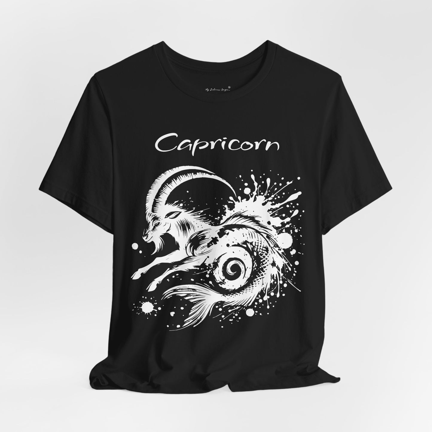Capricorn White Splash Unisex T-Shirt
