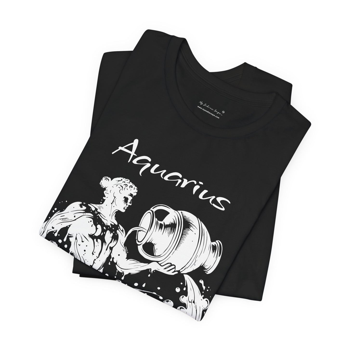 Aquarius Splash White Unisex T-Shirt