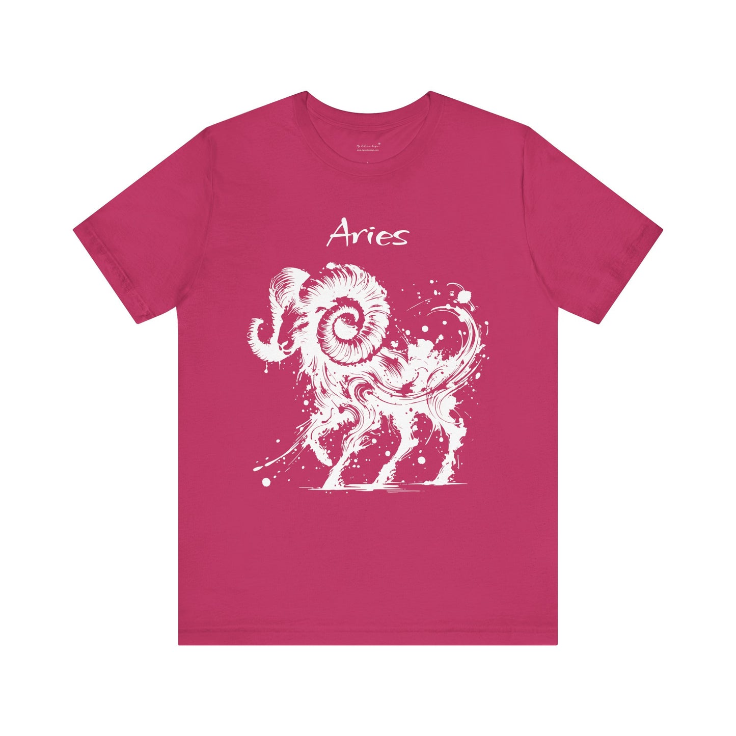 Aries White Splash Unisex T-Shirt