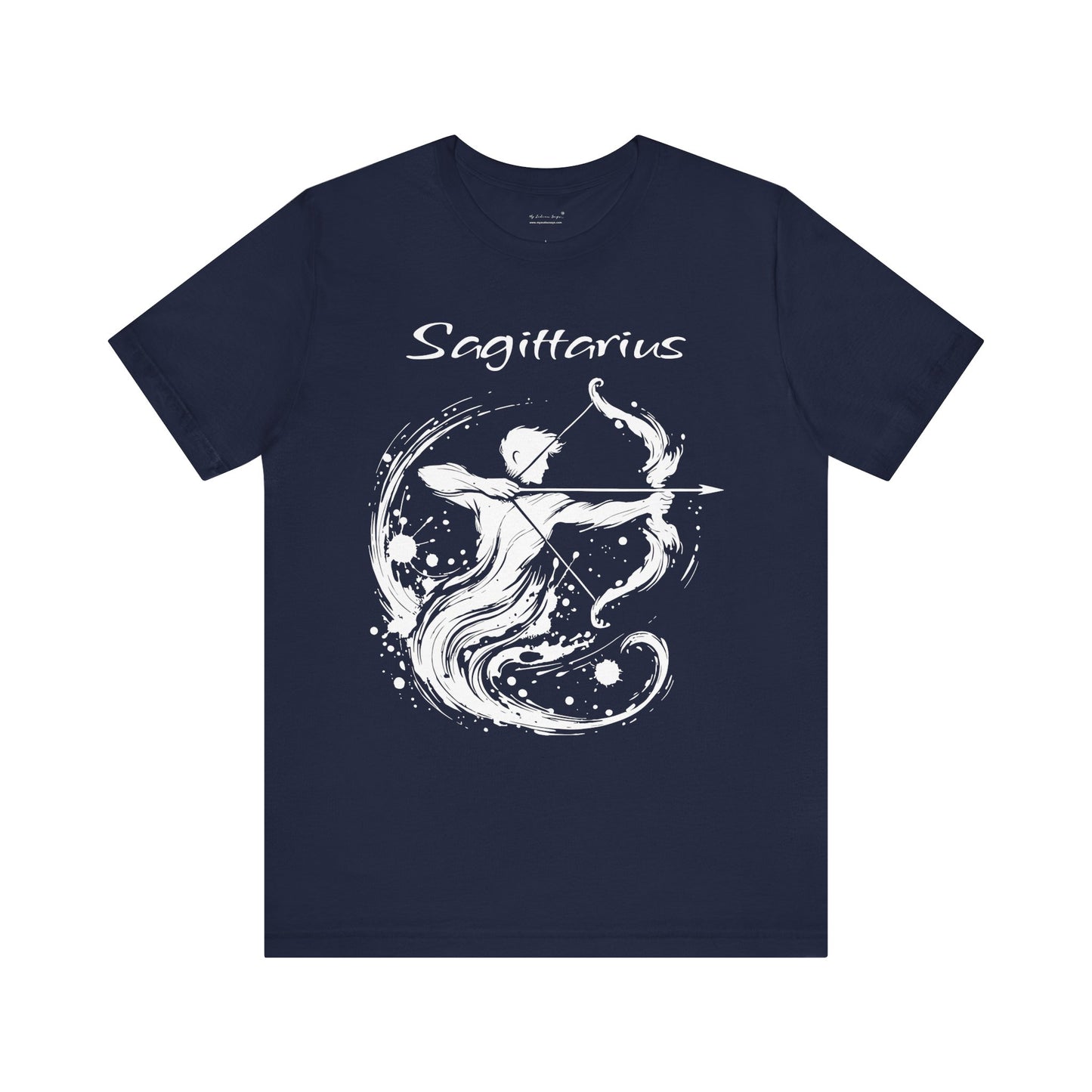 Sagittarius White Splash Unisex T-Shirt