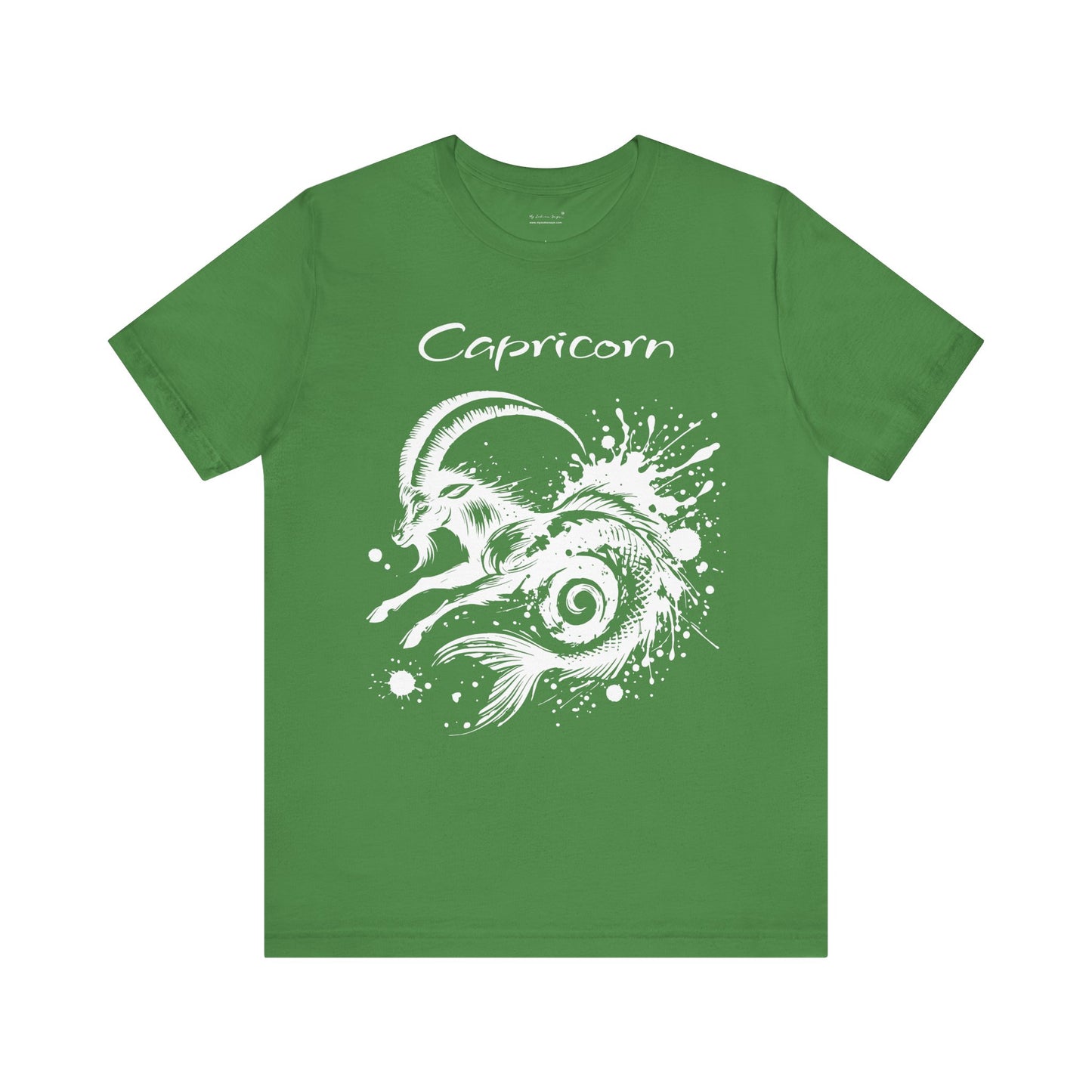 Capricorn White Splash Unisex T-Shirt