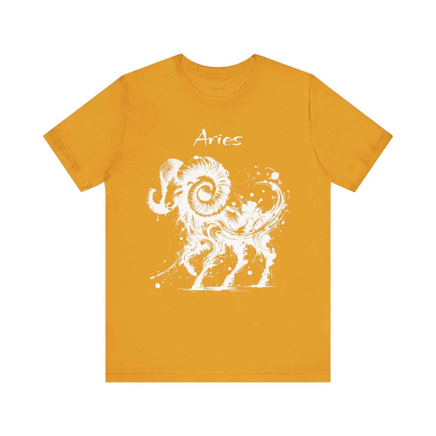 Aries White Splash Unisex T-Shirt
