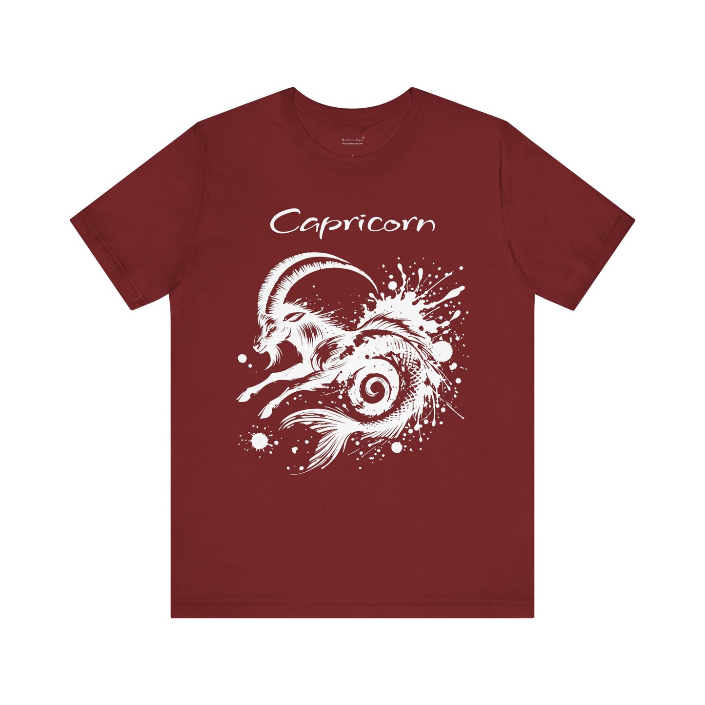 Capricorn White Splash Unisex T-Shirt