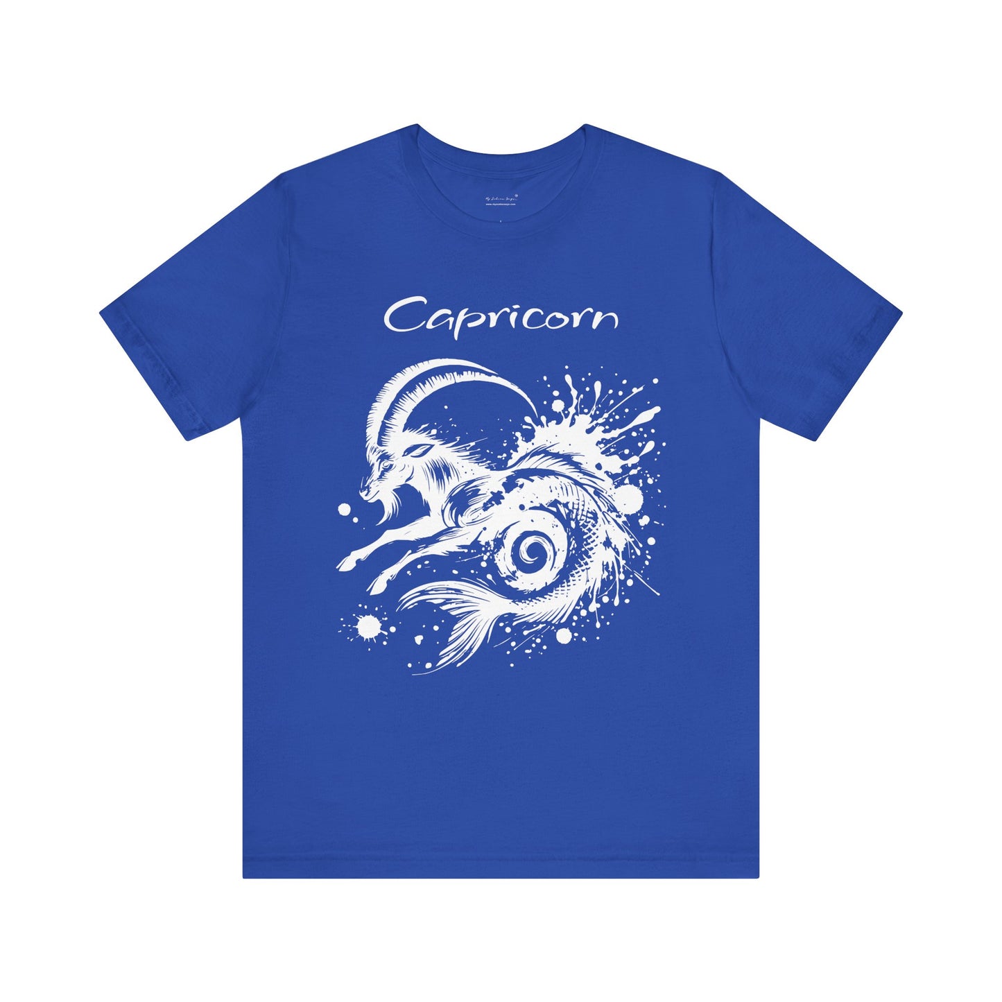 Capricorn White Splash Unisex T-Shirt