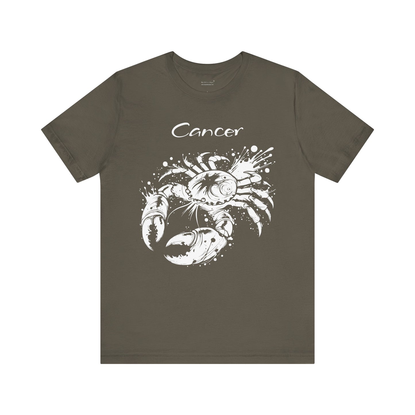 Cancer White Splash Unisex T-Shirt