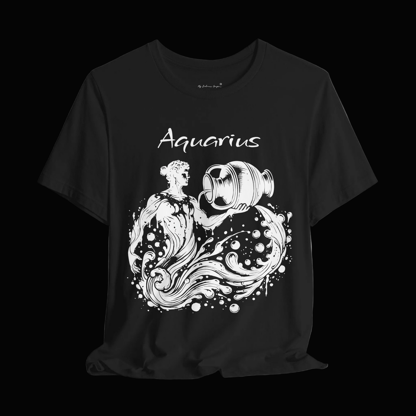 Aquarius Splash White Unisex T-Shirt