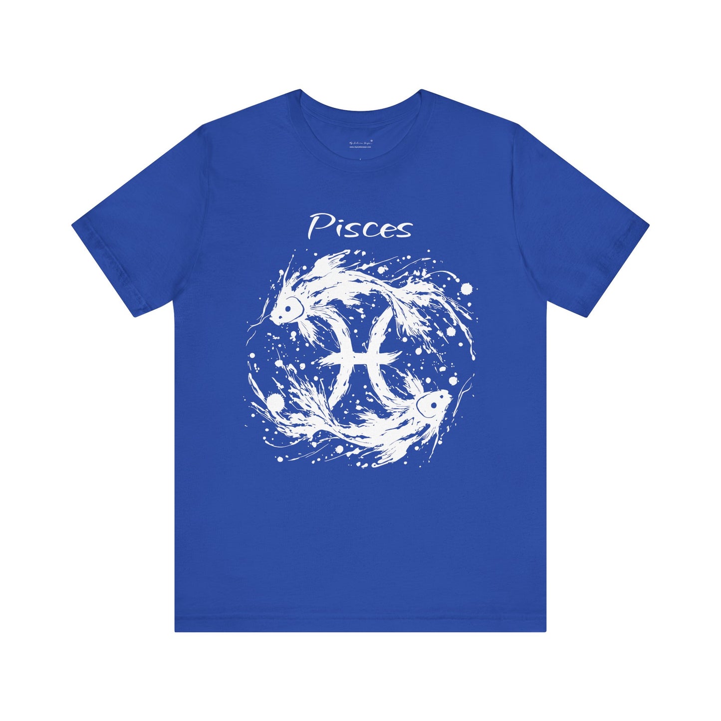 Pisces White Splash Unisex T-Shirt