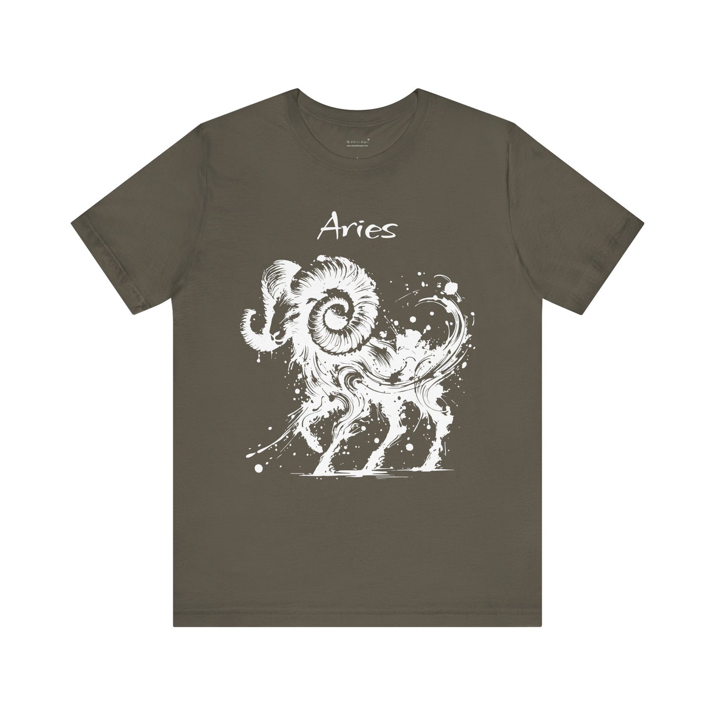 Aries White Splash Unisex T-Shirt