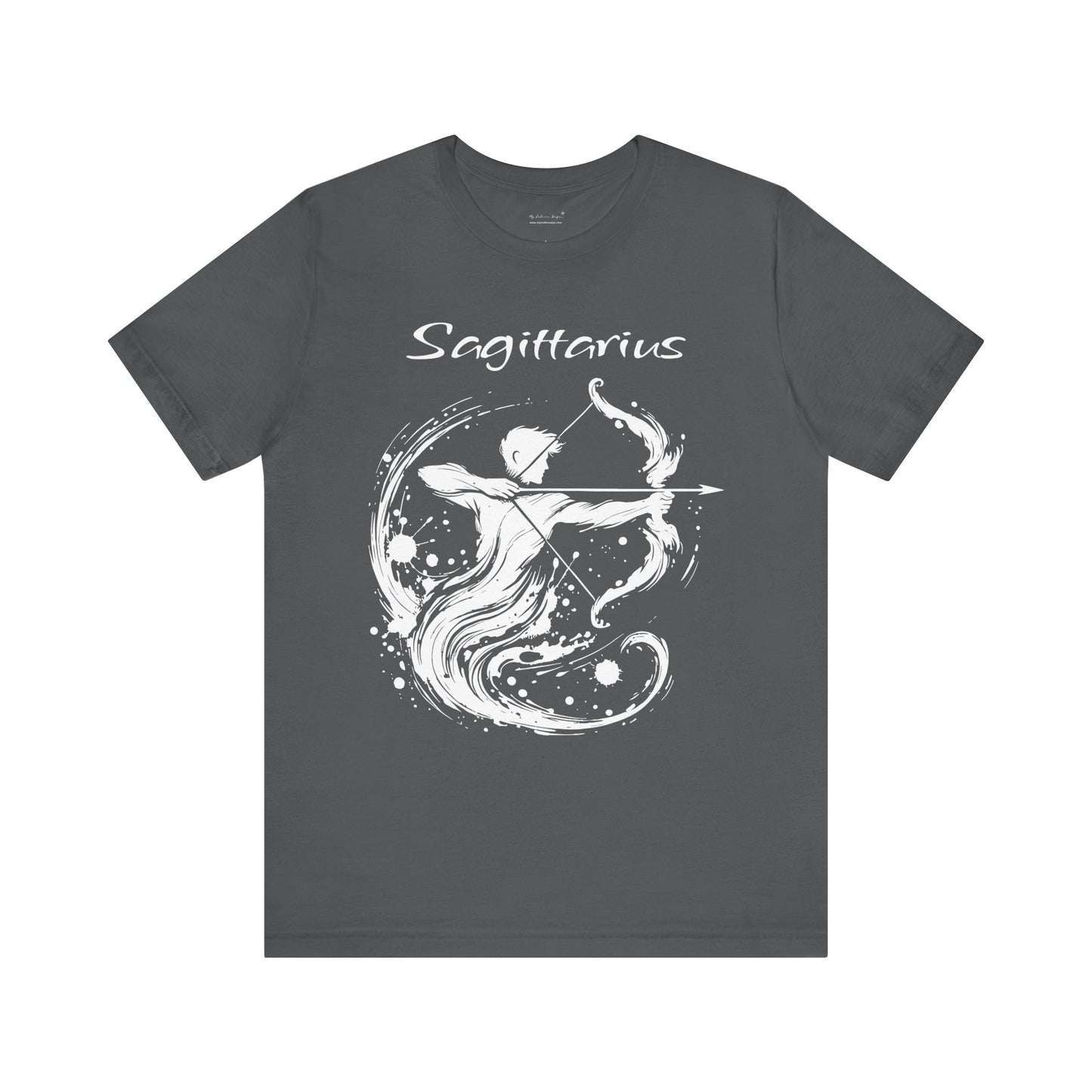 Sagittarius White Splash Unisex T-Shirt