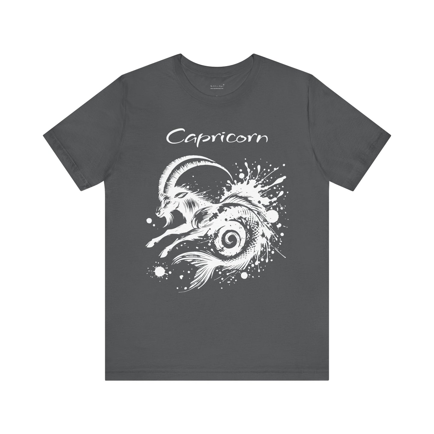Capricorn White Splash Unisex T-Shirt
