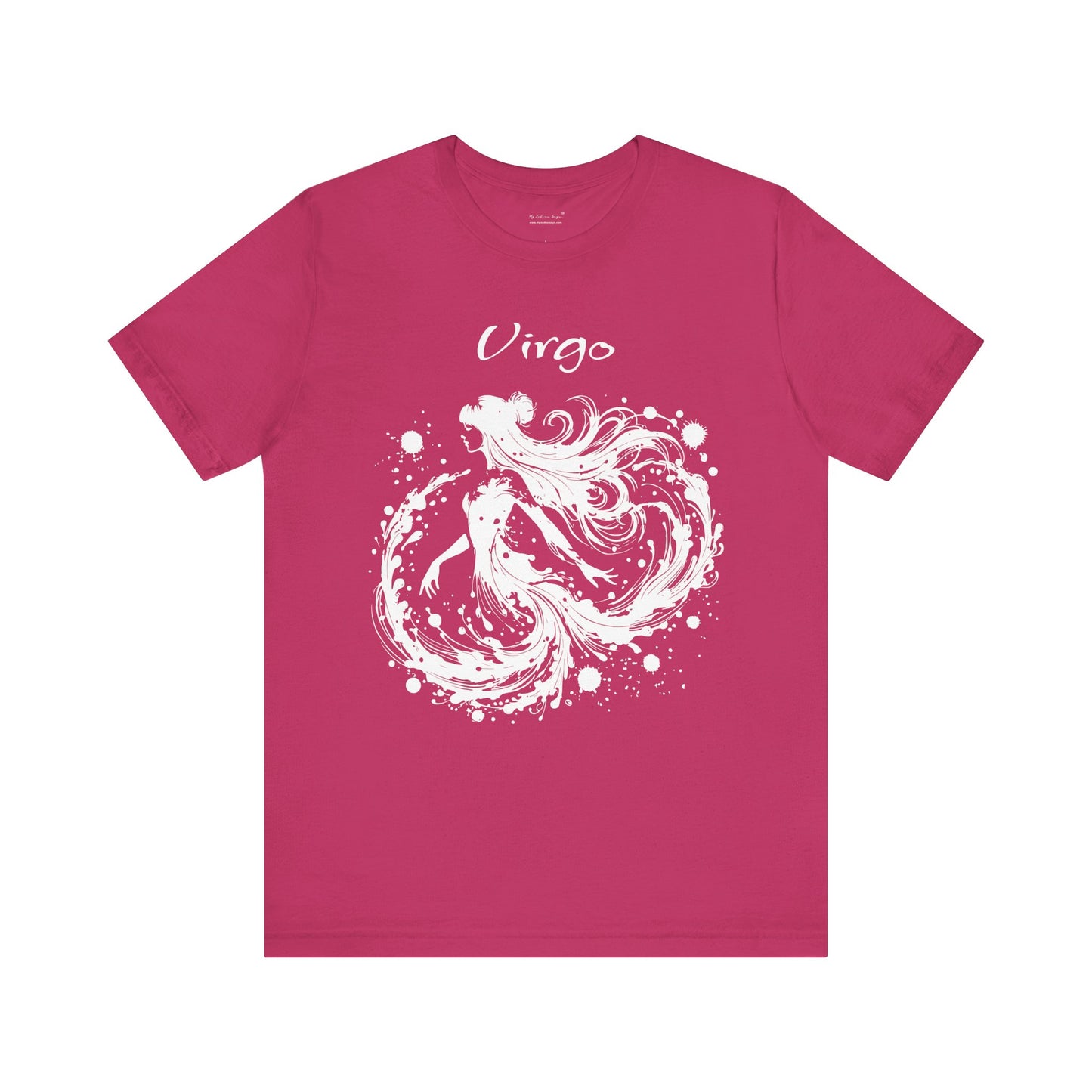 Virgo White Splash Unisex T-Shirt