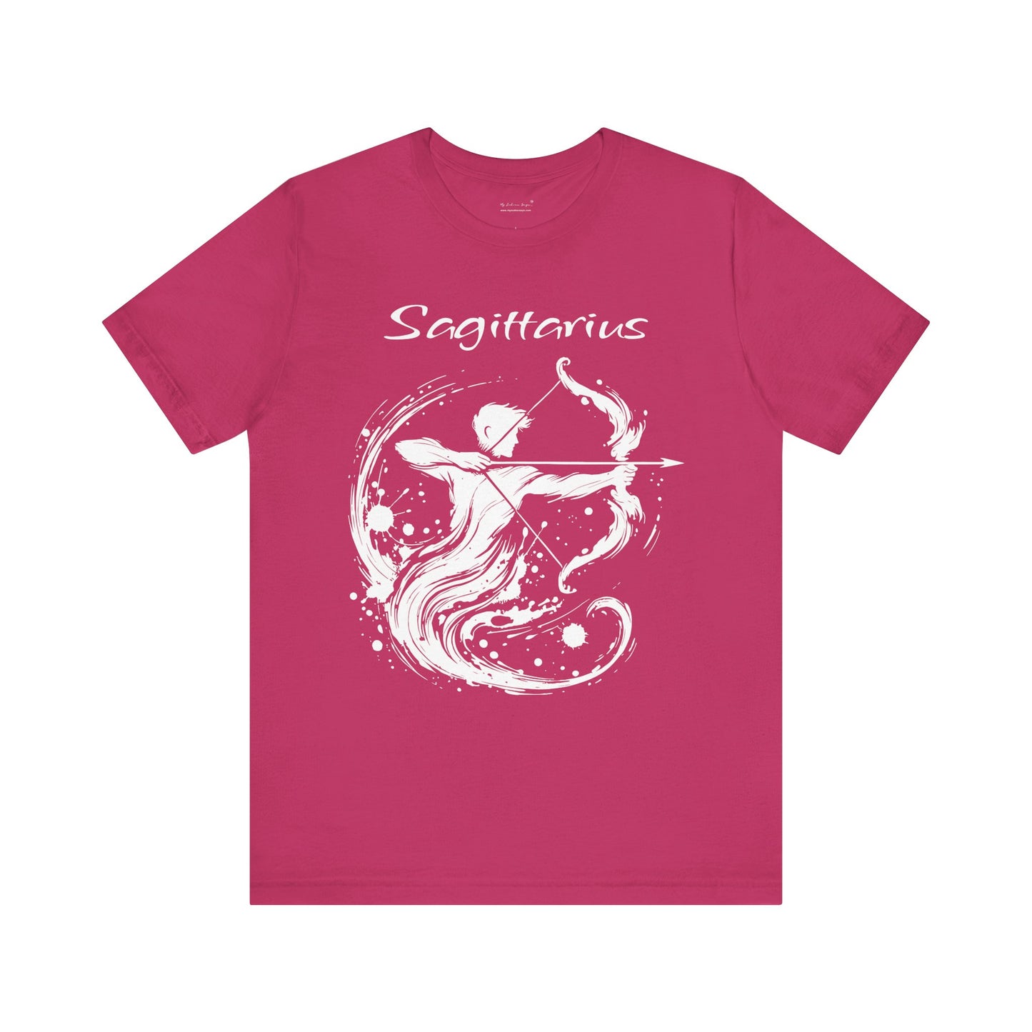 Sagittarius White Splash Unisex T-Shirt