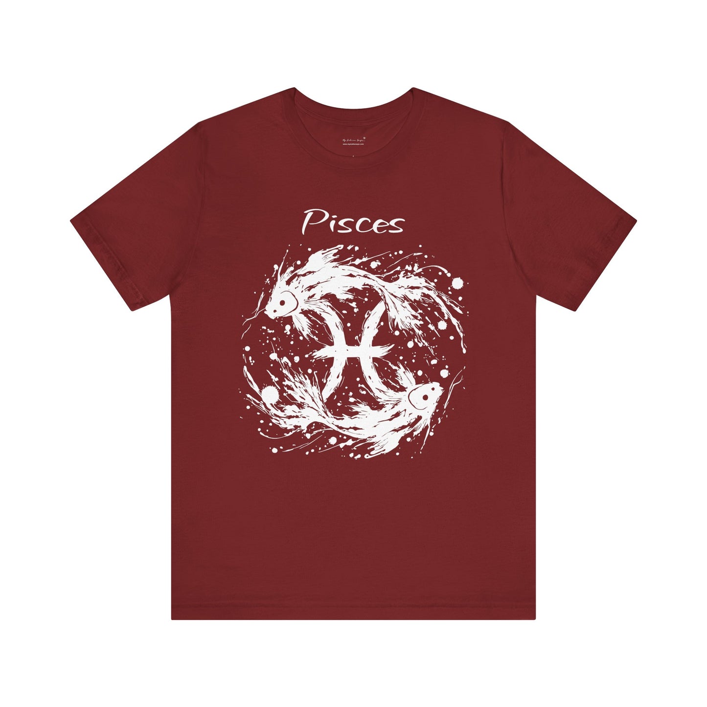 Pisces White Splash Unisex T-Shirt