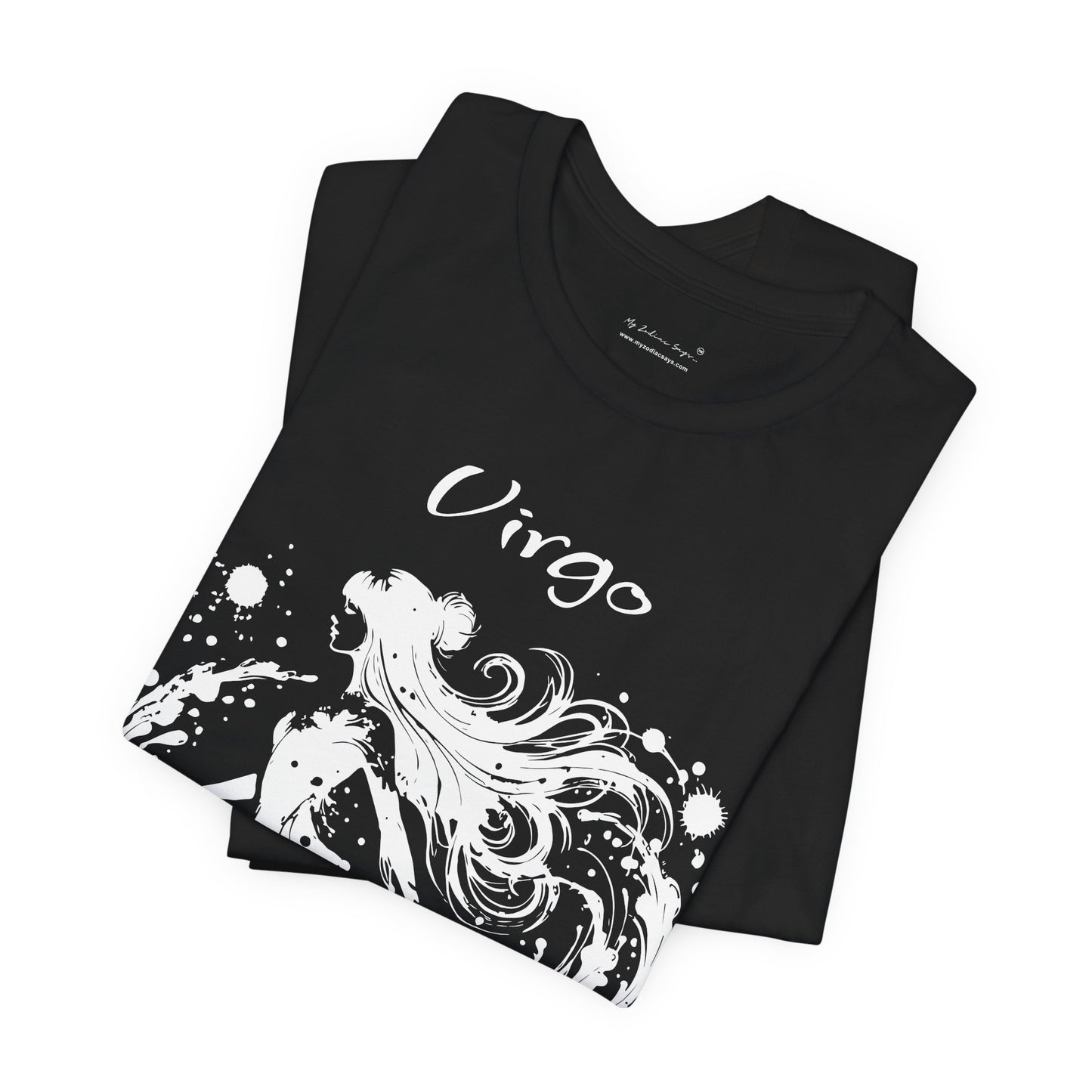 Virgo White Splash Unisex T-Shirt