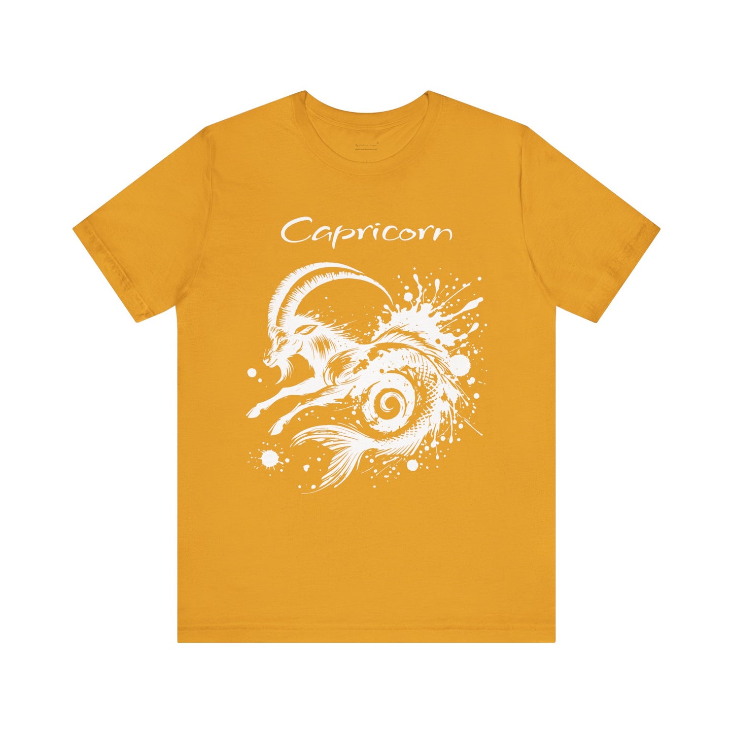 Capricorn White Splash Unisex T-Shirt