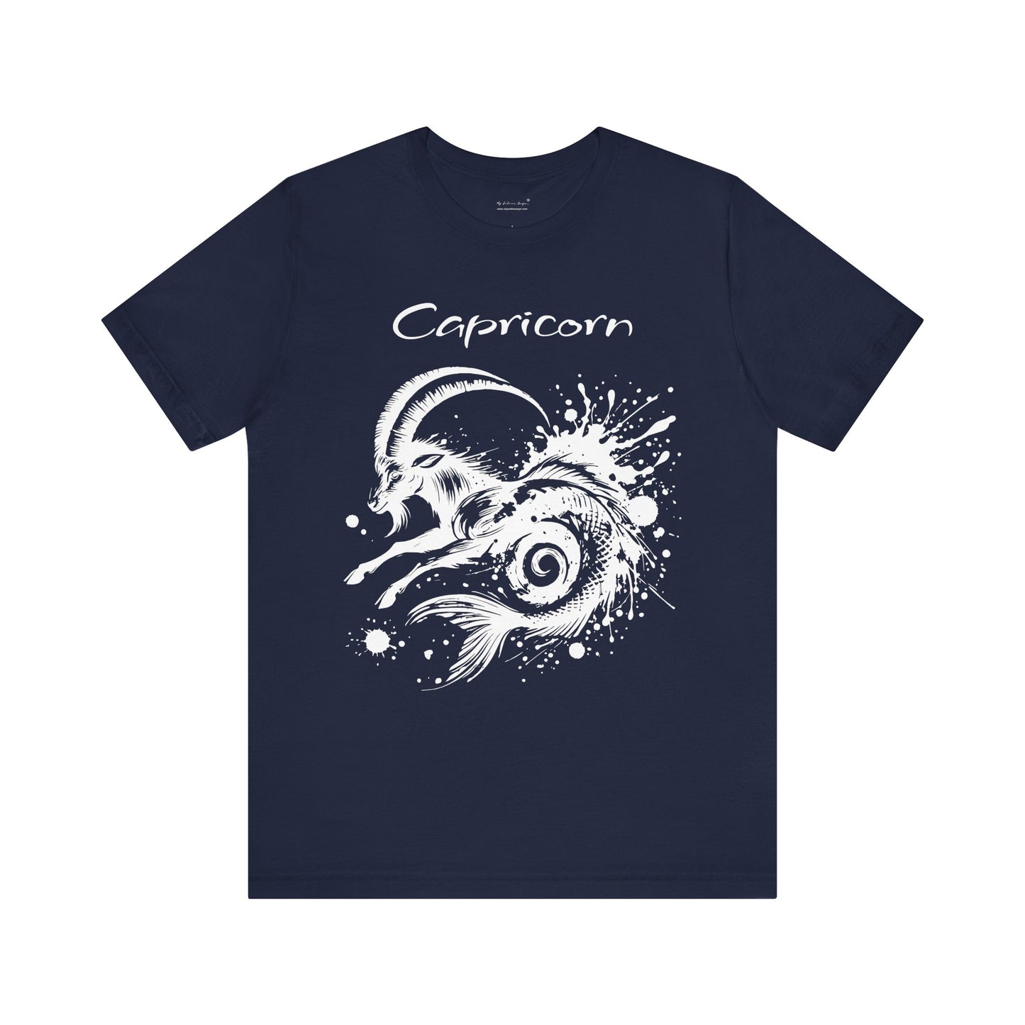 Capricorn White Splash Unisex T-Shirt
