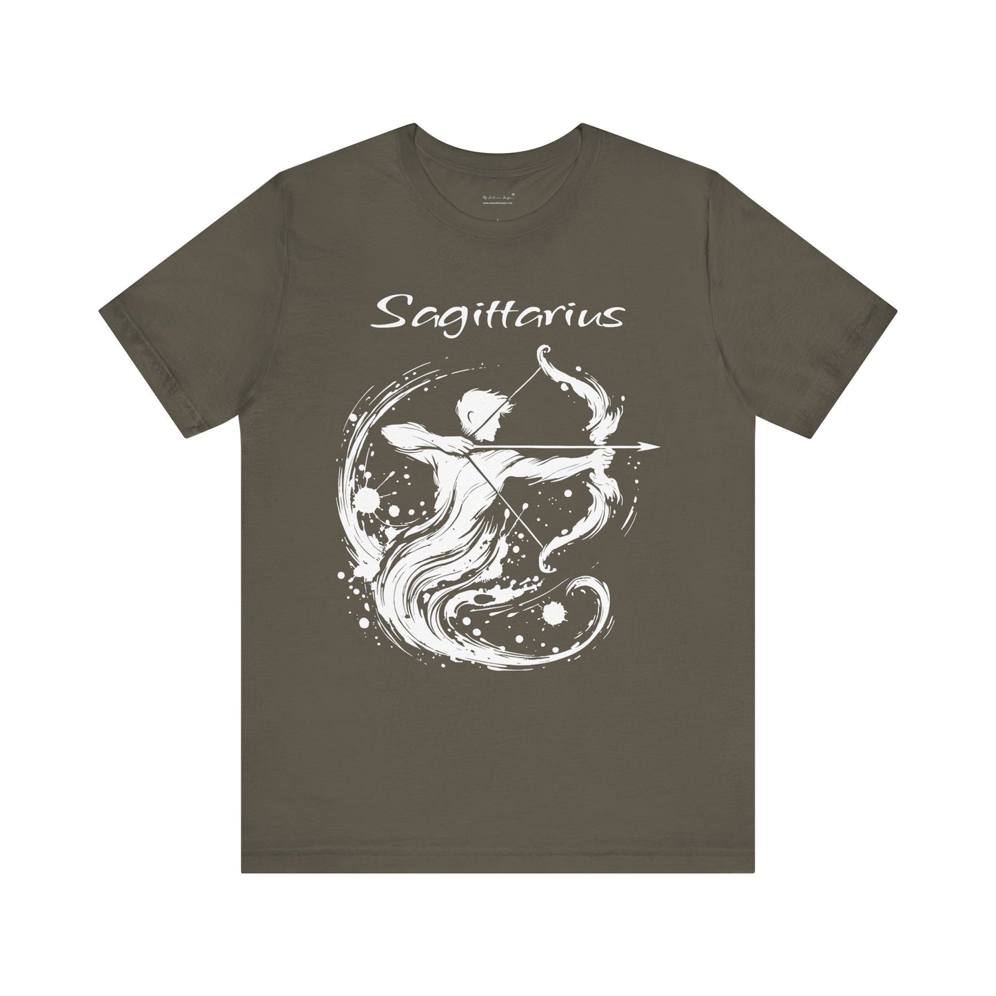 Sagittarius White Splash Unisex T-Shirt