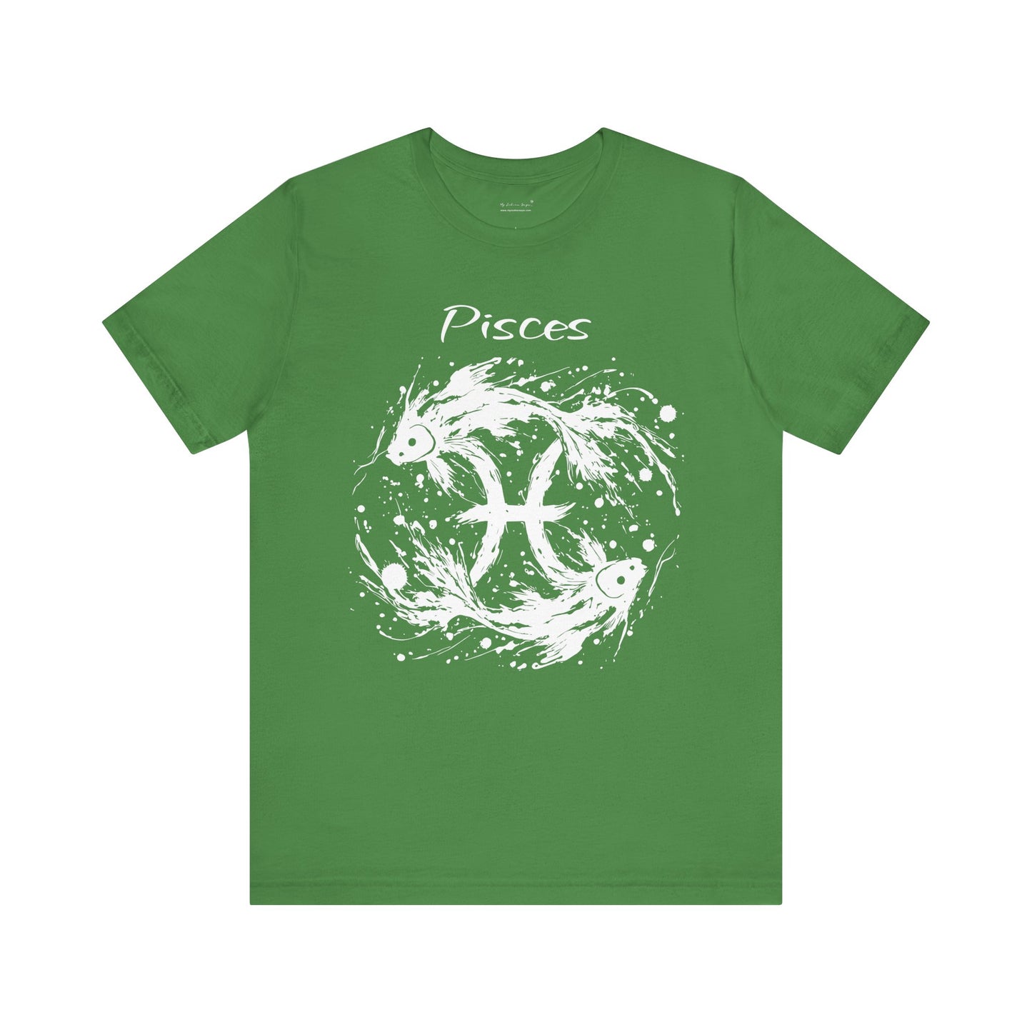 Pisces White Splash Unisex T-Shirt