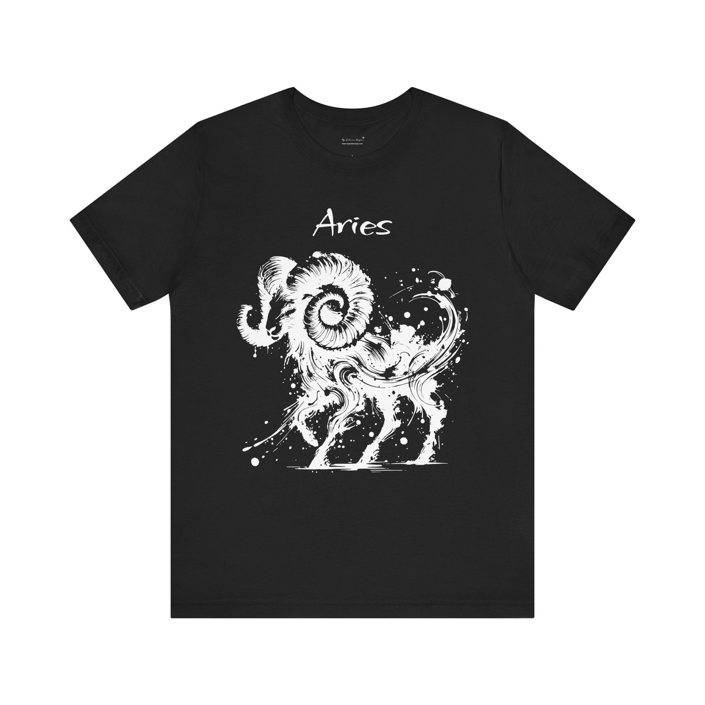 Aries White Splash Unisex T-Shirt