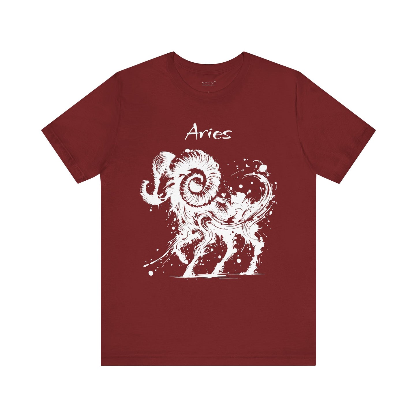 Aries White Splash Unisex T-Shirt