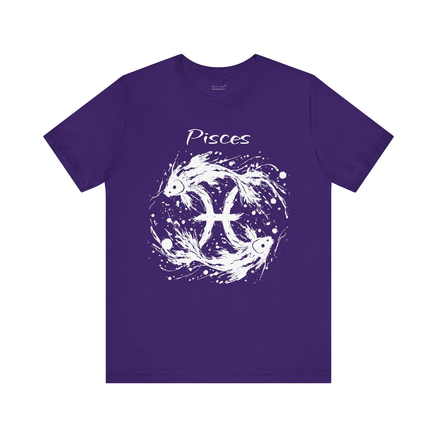Pisces White Splash Unisex T-Shirt