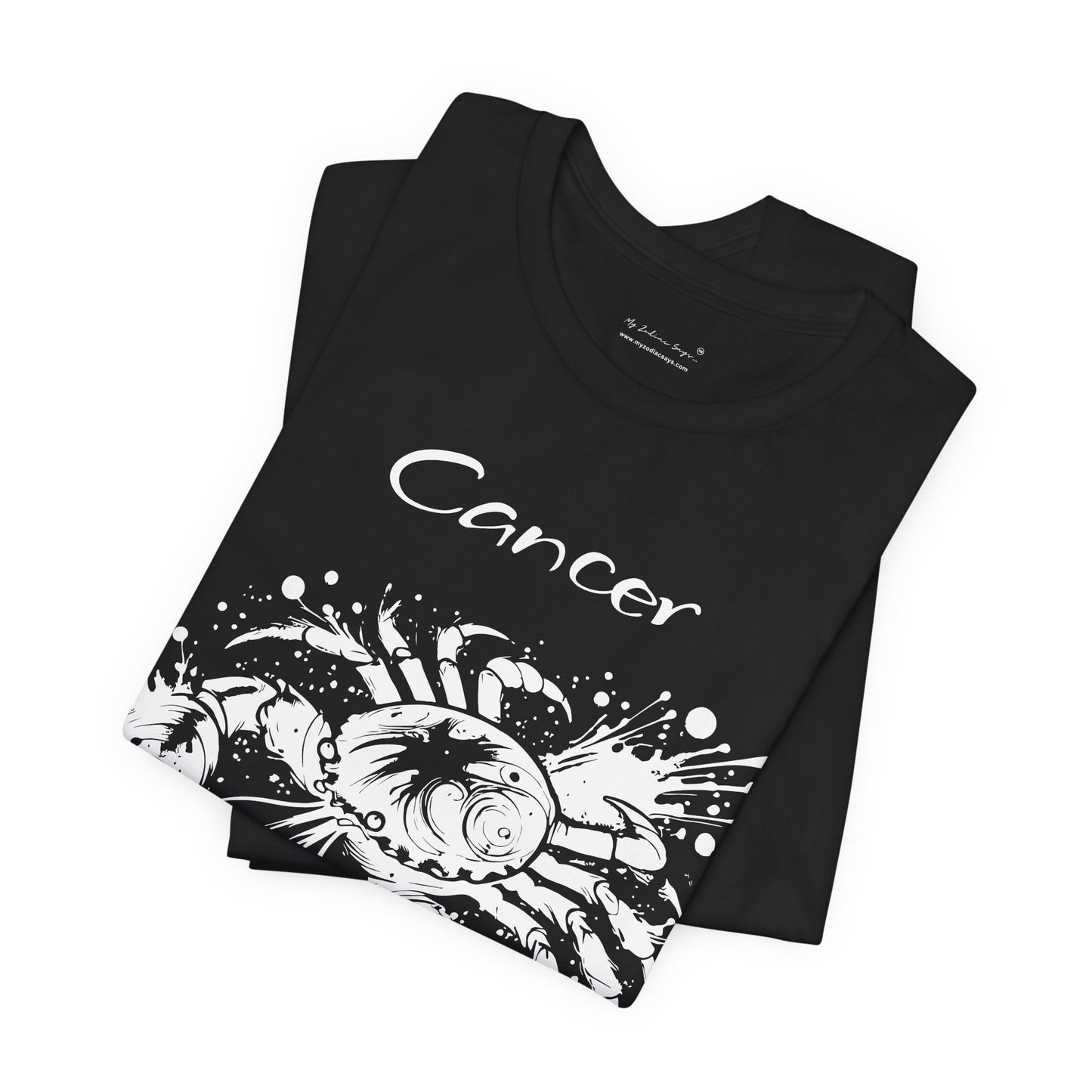 Cancer White Splash Unisex T-Shirt