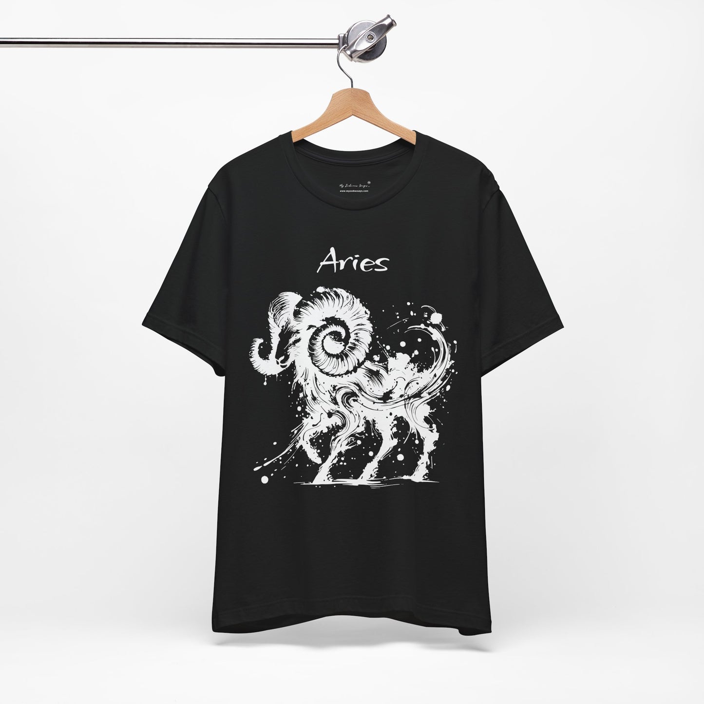Aries White Splash Unisex T-Shirt